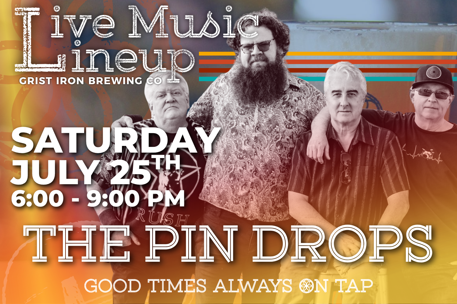 Live Music Lineup: The Pin Drops