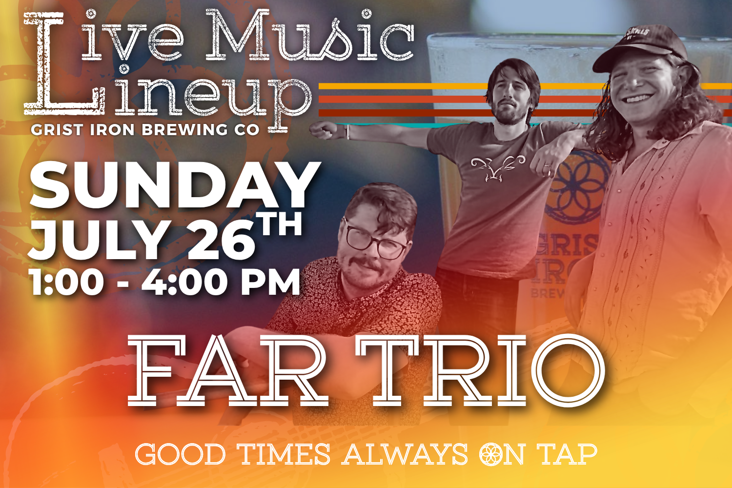Live Music Lineup: FAR Trio