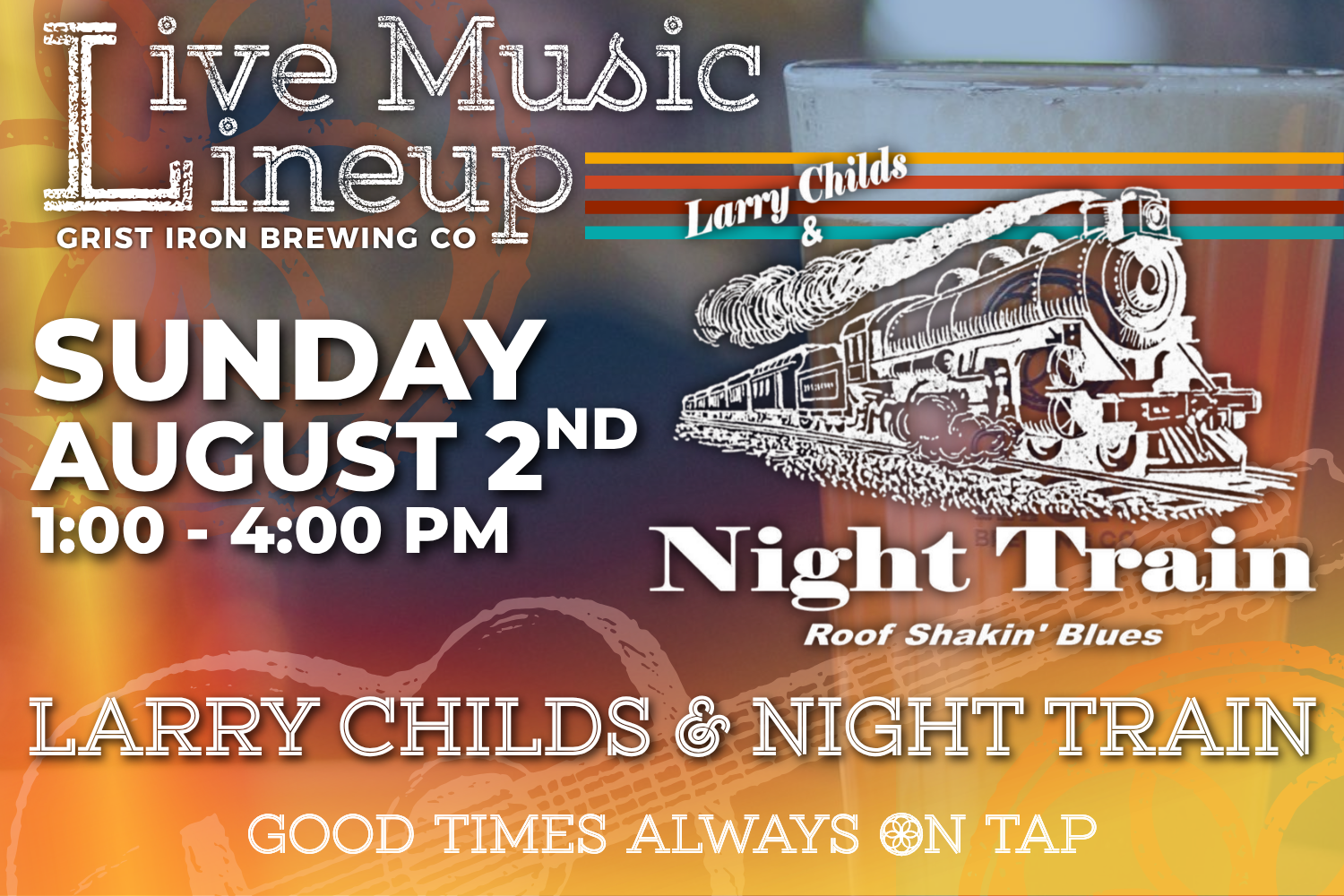 Live Music Lineup: Larry Childs and Night Train