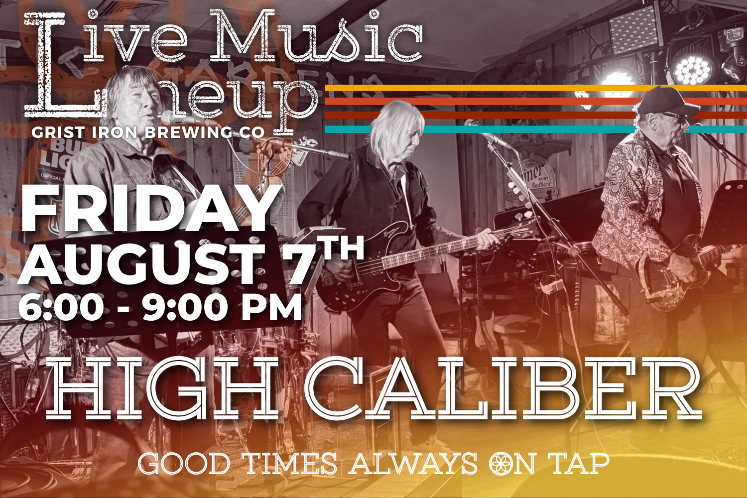 Live Music Lineup: High Caliber