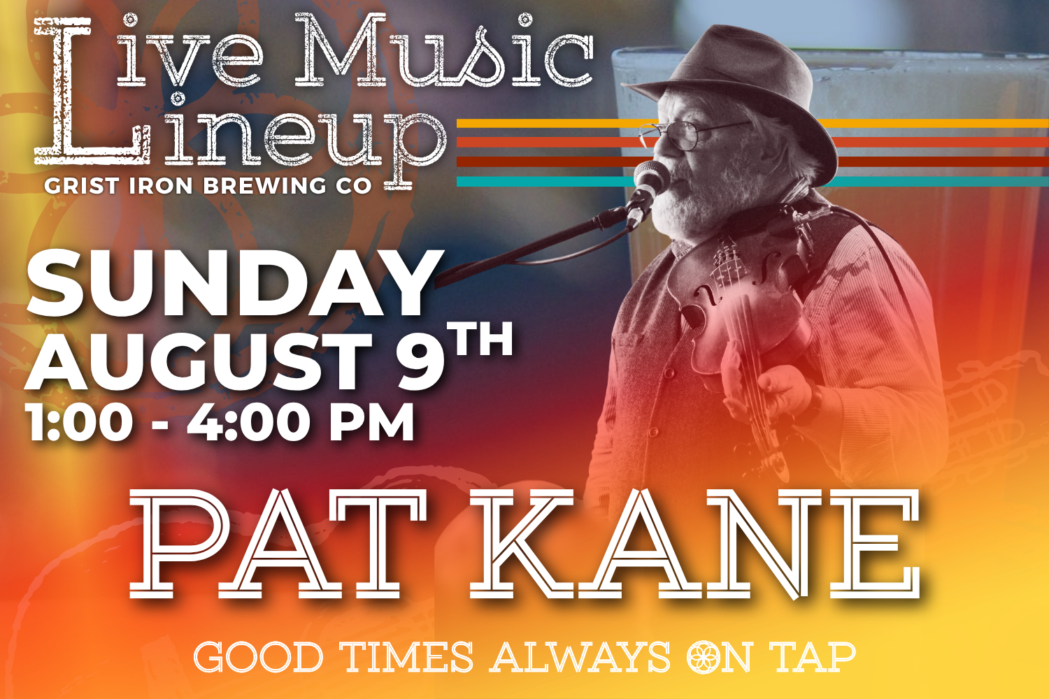 Live Music Lineup: Pat Kane