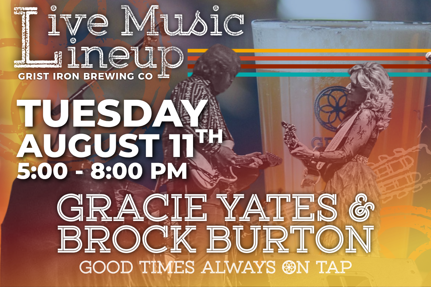 Live Music Lineup: Gracie Yates & Brock Burton