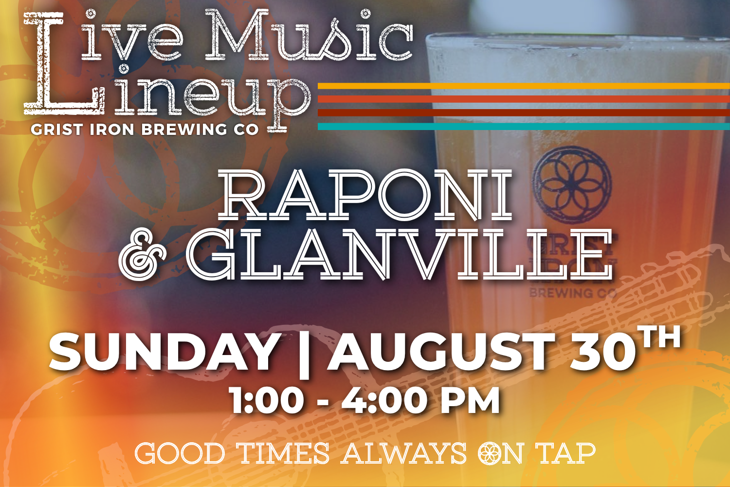 Live Music Lineup: Raponi & Glanville