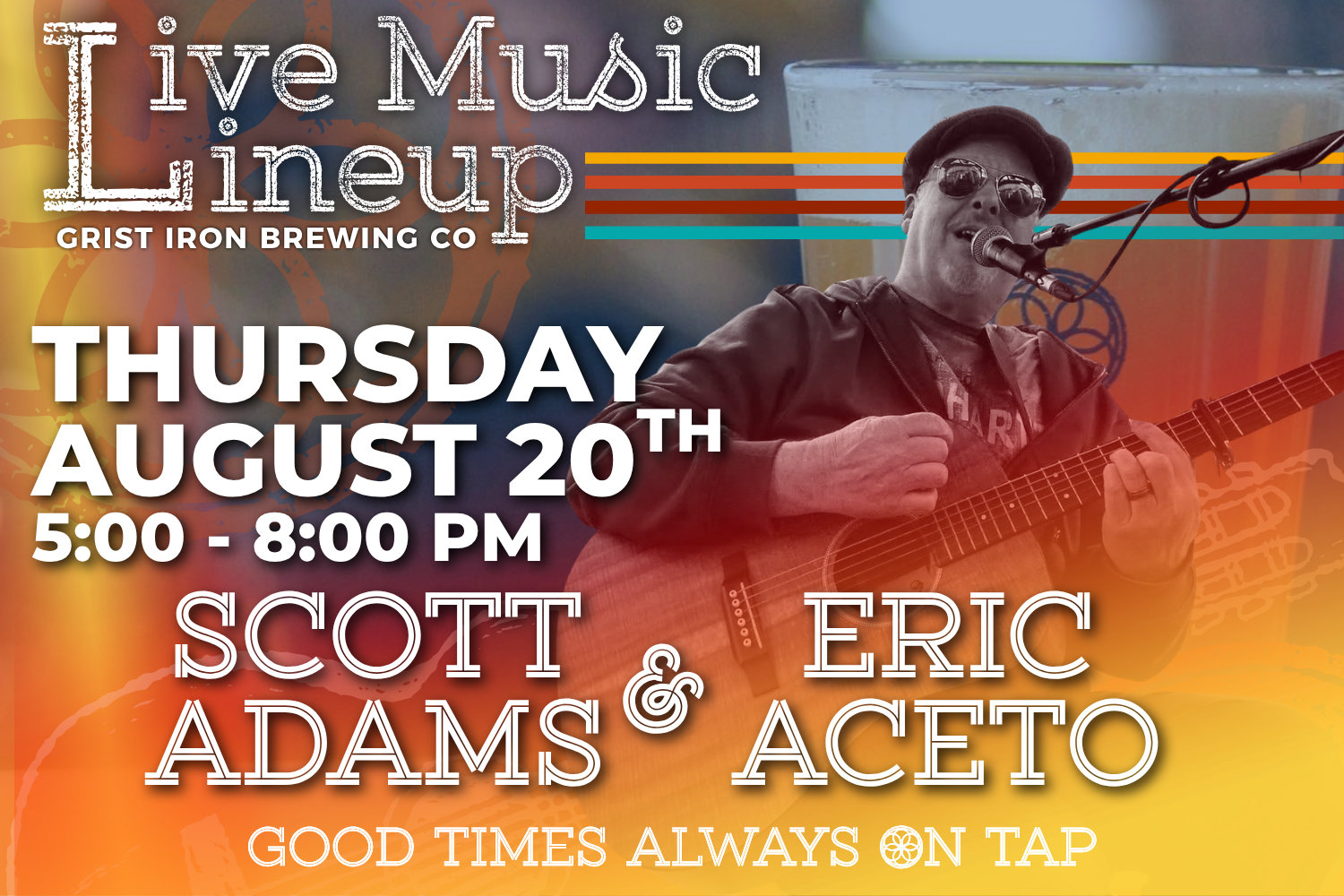 Live Music Lineup: Scott Adams &amp; Eric Aceto