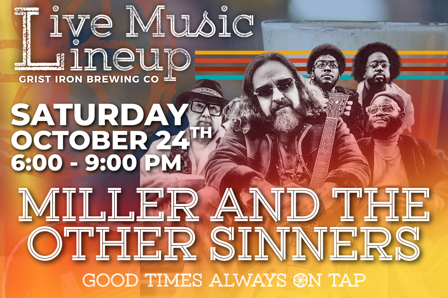 Live Music Lineup: Miller and The Other Sinners