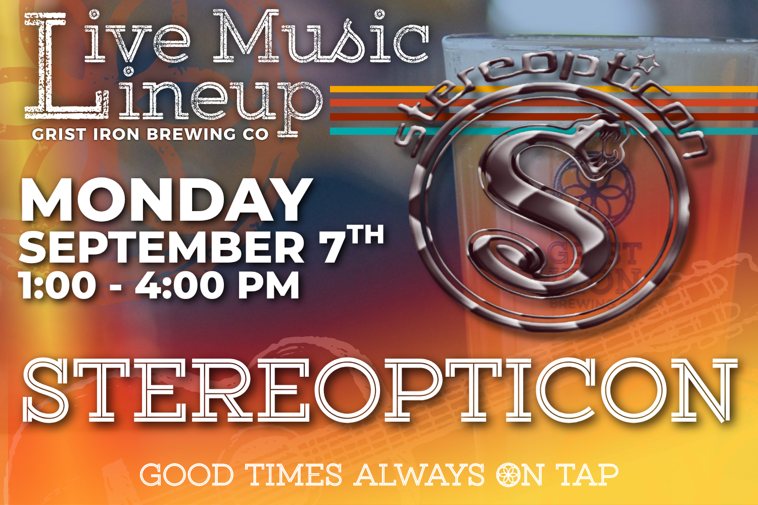 Live Music Lineup: Stereopticon
