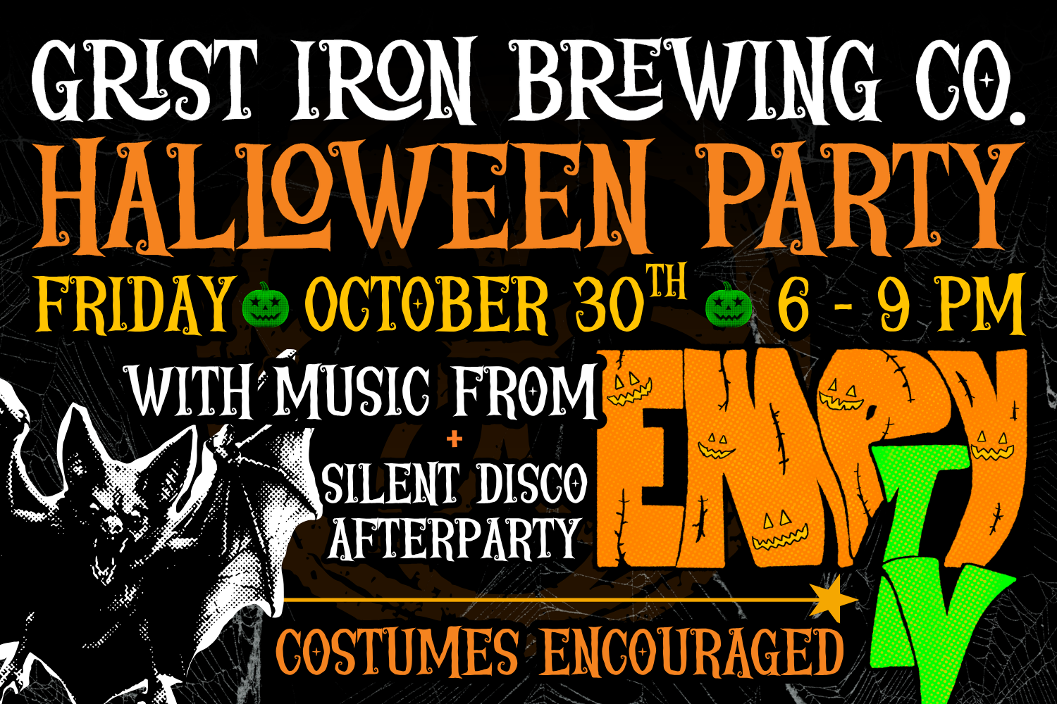 The Annual GIB Halloween Party with Empty V! 