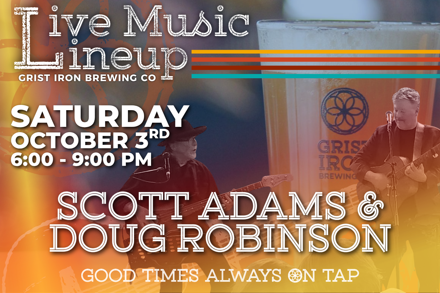 Live Music Lineup: Scott Adams & Doug Robinson