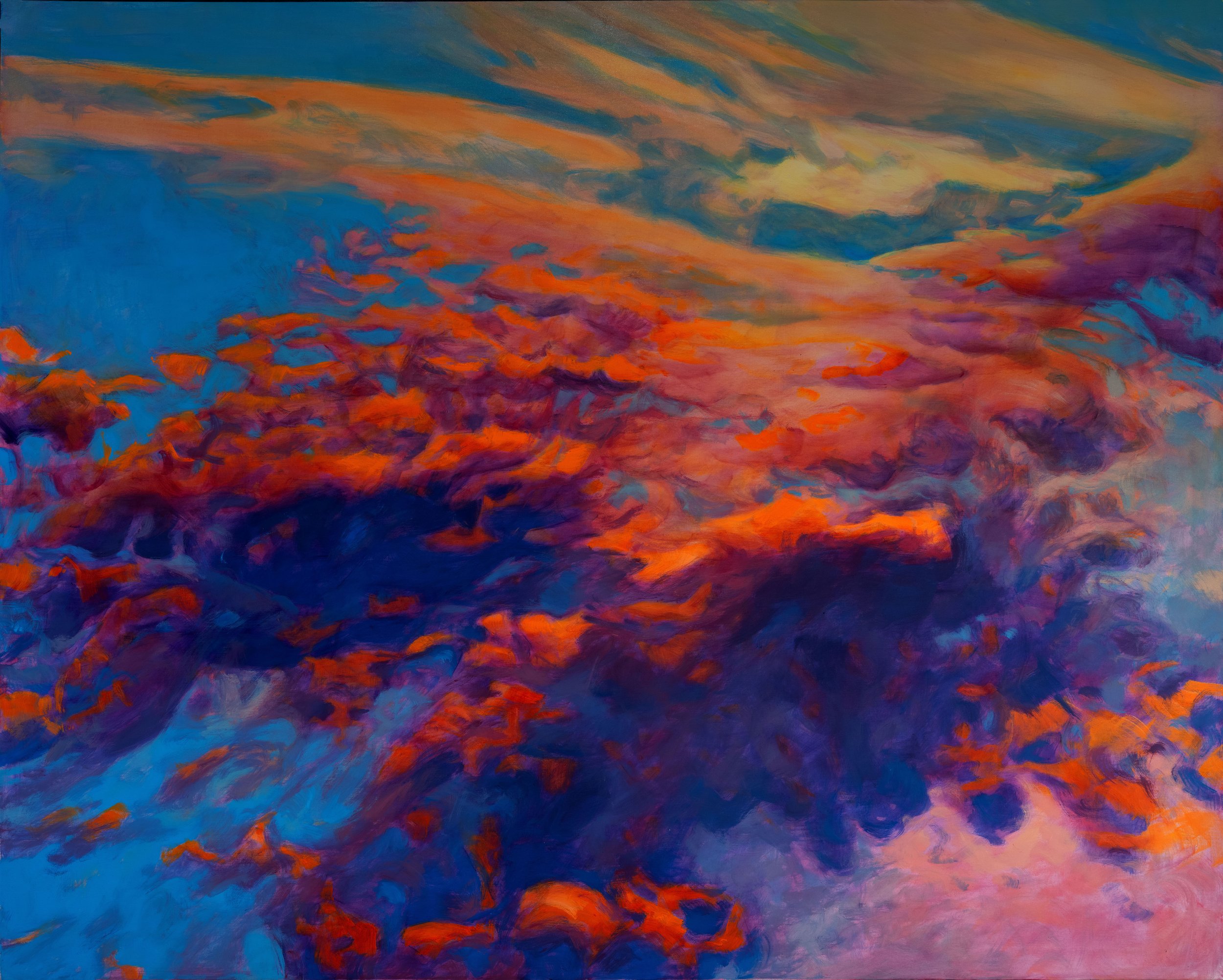 Passionate in supernatural (Say đắm trong siêu thực), 2023, oil on canvas, 160 x 200 cm
