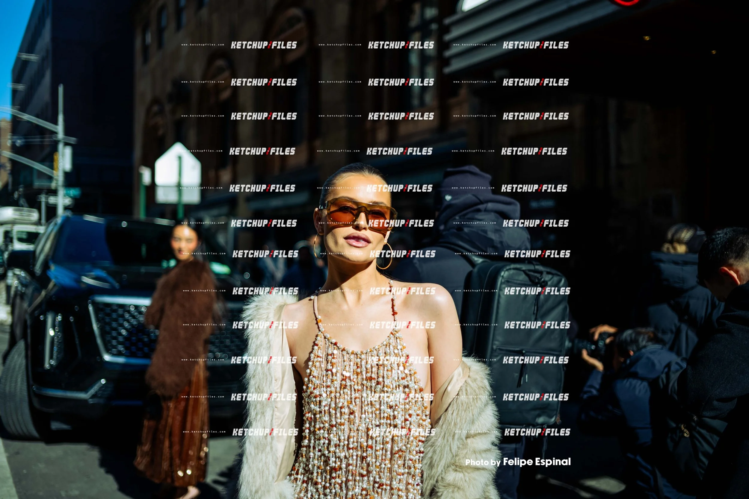 Street Style Photo of Lexi Wood at the PatBo FW26 New York Fashion Week Show