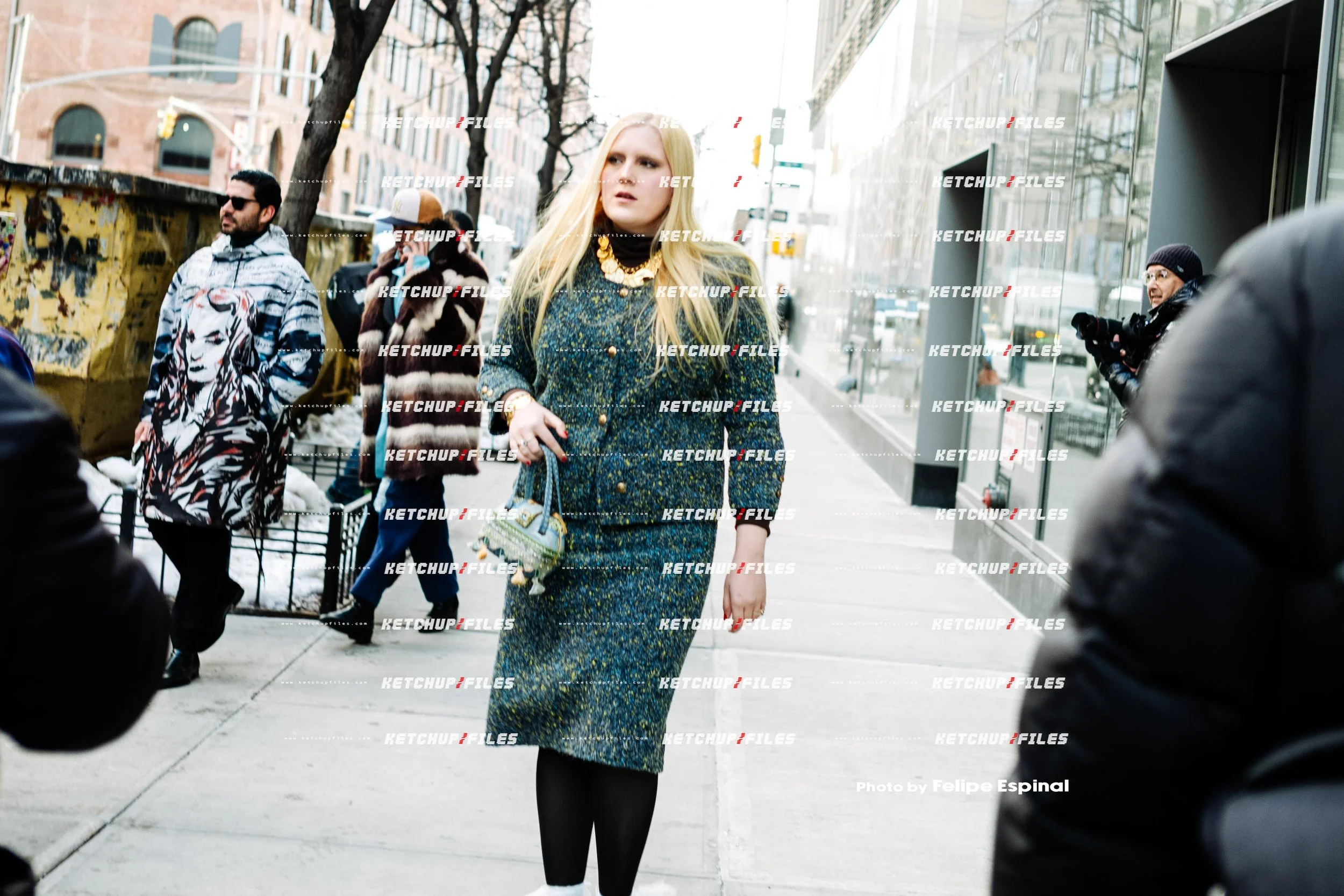 Street Style Photo of Guest at the Christian Siriano FW26 New York Fashion Week Show