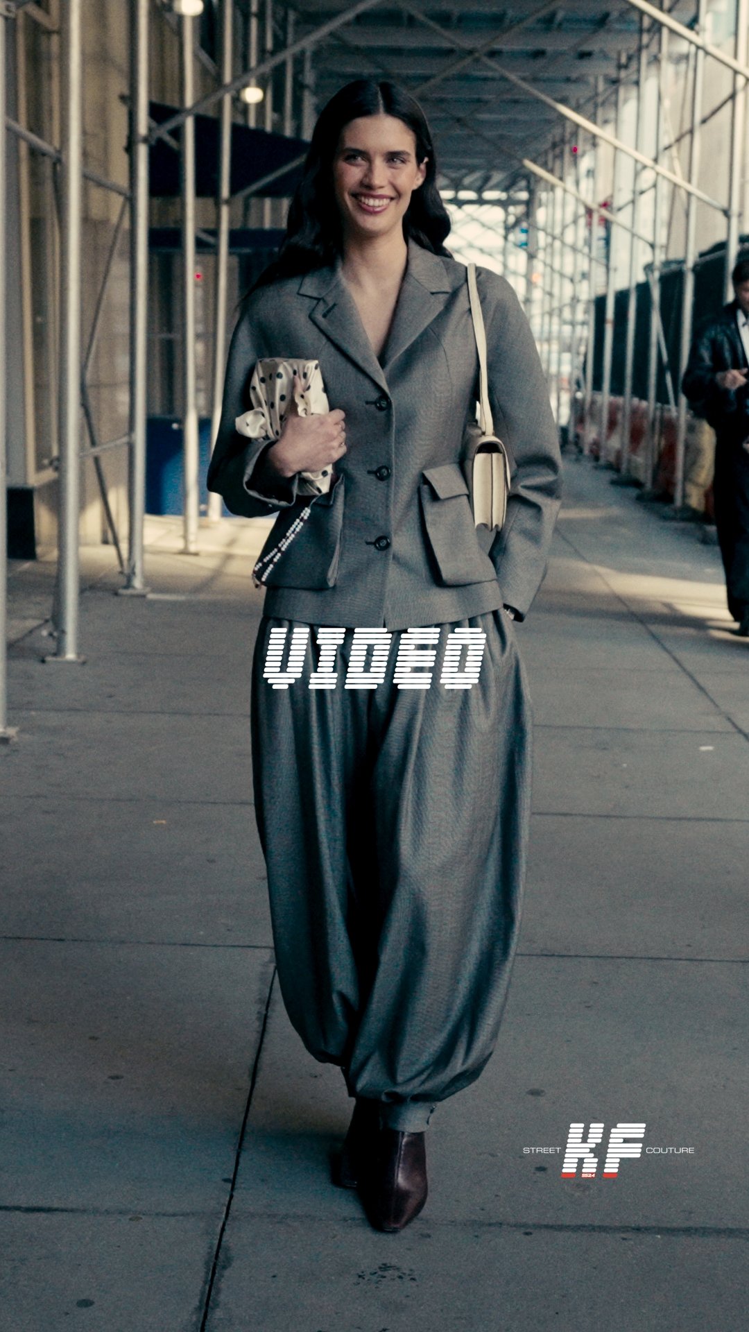 Street Style Video of Sara Sampaio at the Altuzarra FW26 New York Fashion Week Show