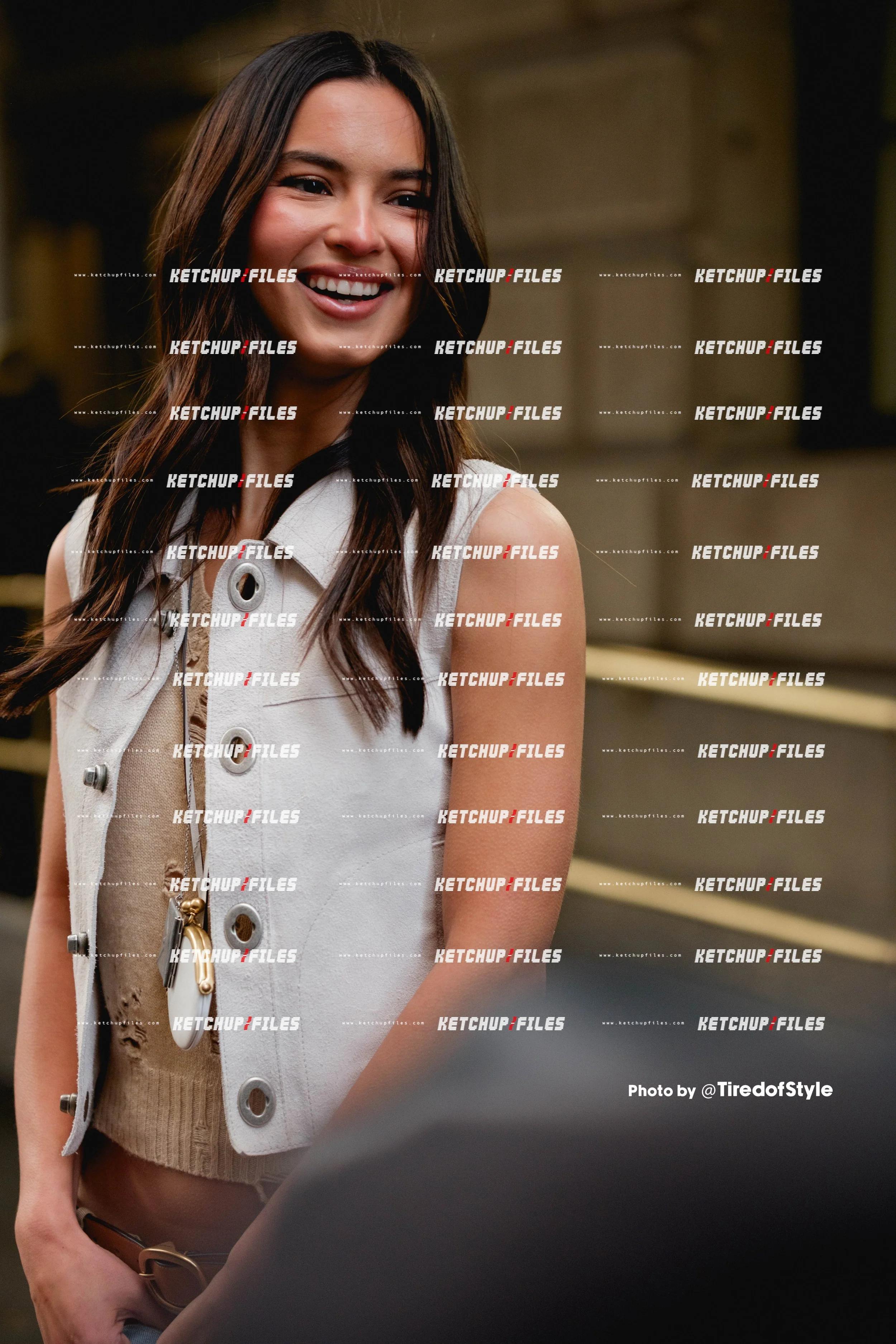 Street Style Photo of Beca Michie at the Coach FW26 New York Fashion Week Show