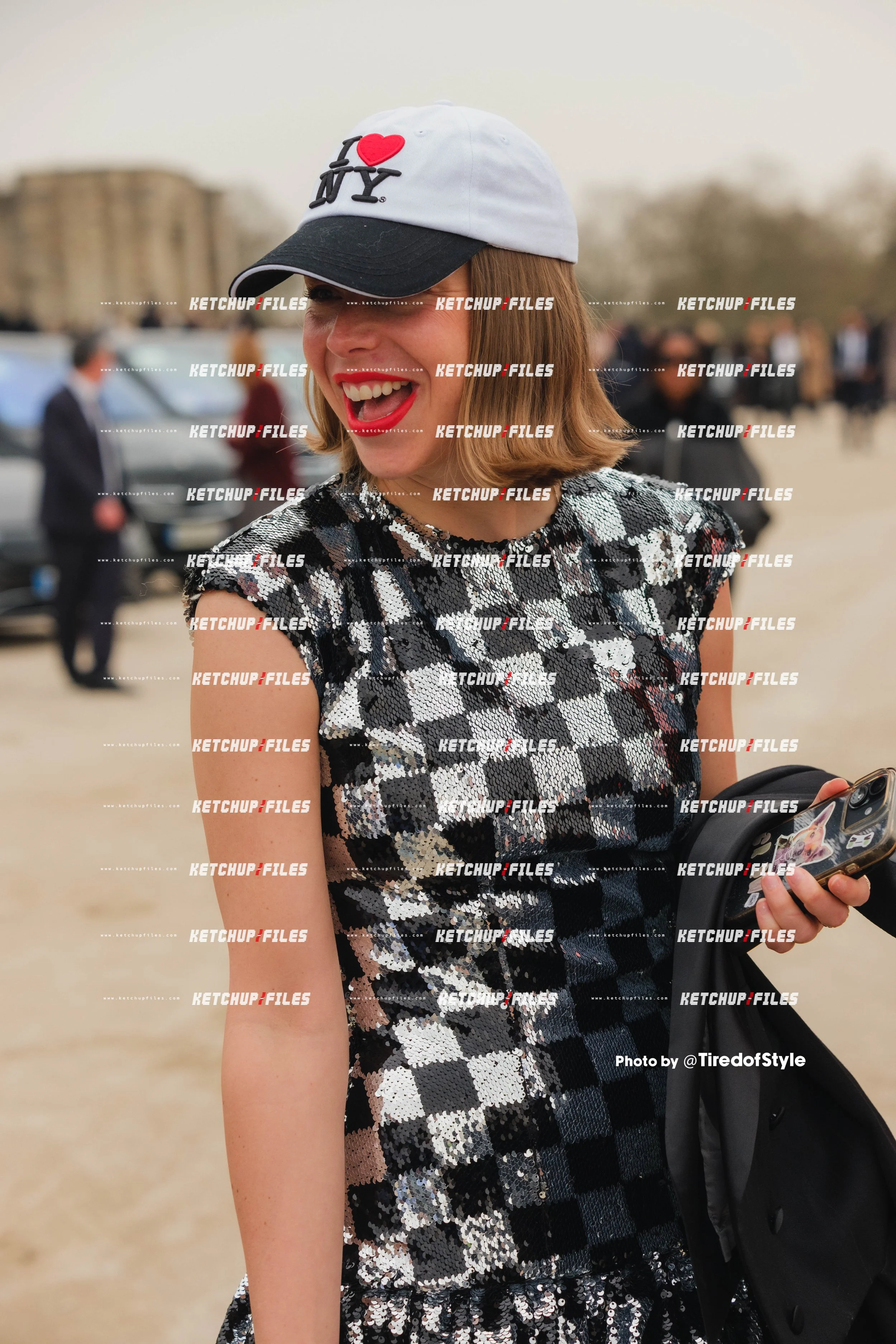 Street Style Editorial photo from  Loewe AW26 at Paris Fashion Week 2026