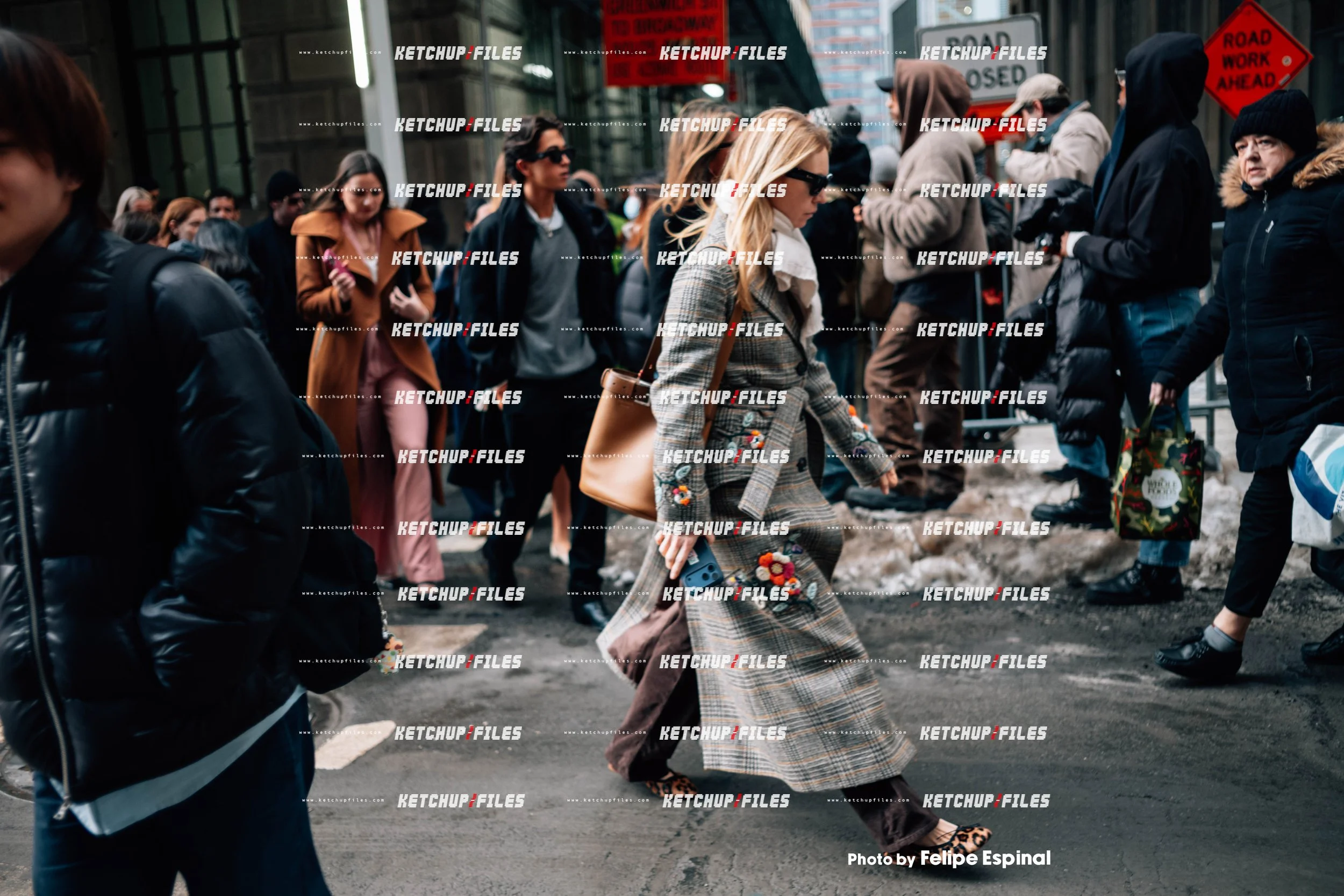 Street Style Photo of Guests at the Coach FW26 New York Fashion Week Show