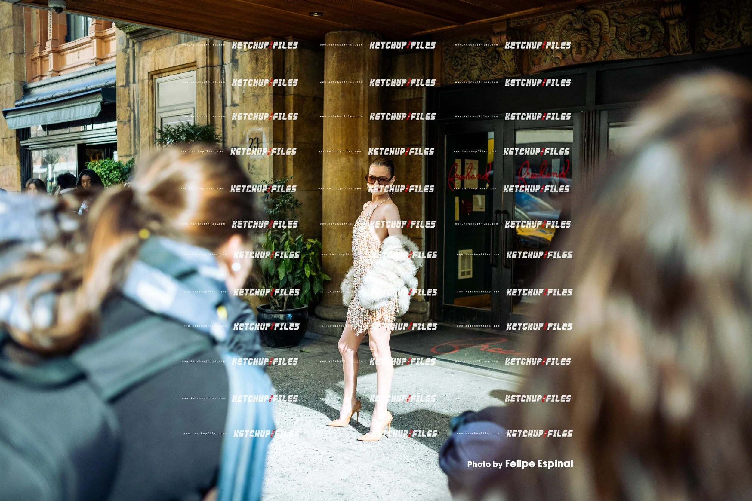 Street Style Photo of Lexi Wood at the PatBo FW26 New York Fashion Week Show