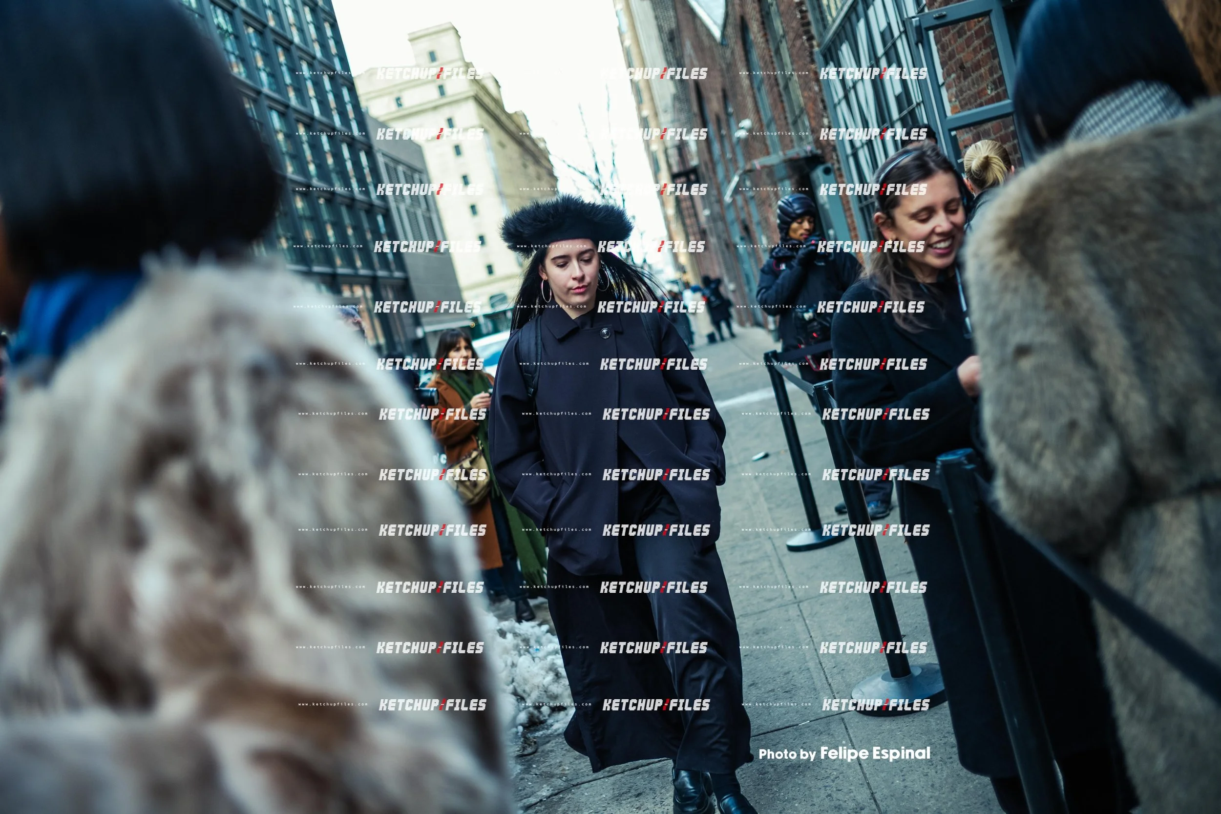 Street Style Photo of Guest at the Zankov FW26 New York Fashion Week Show