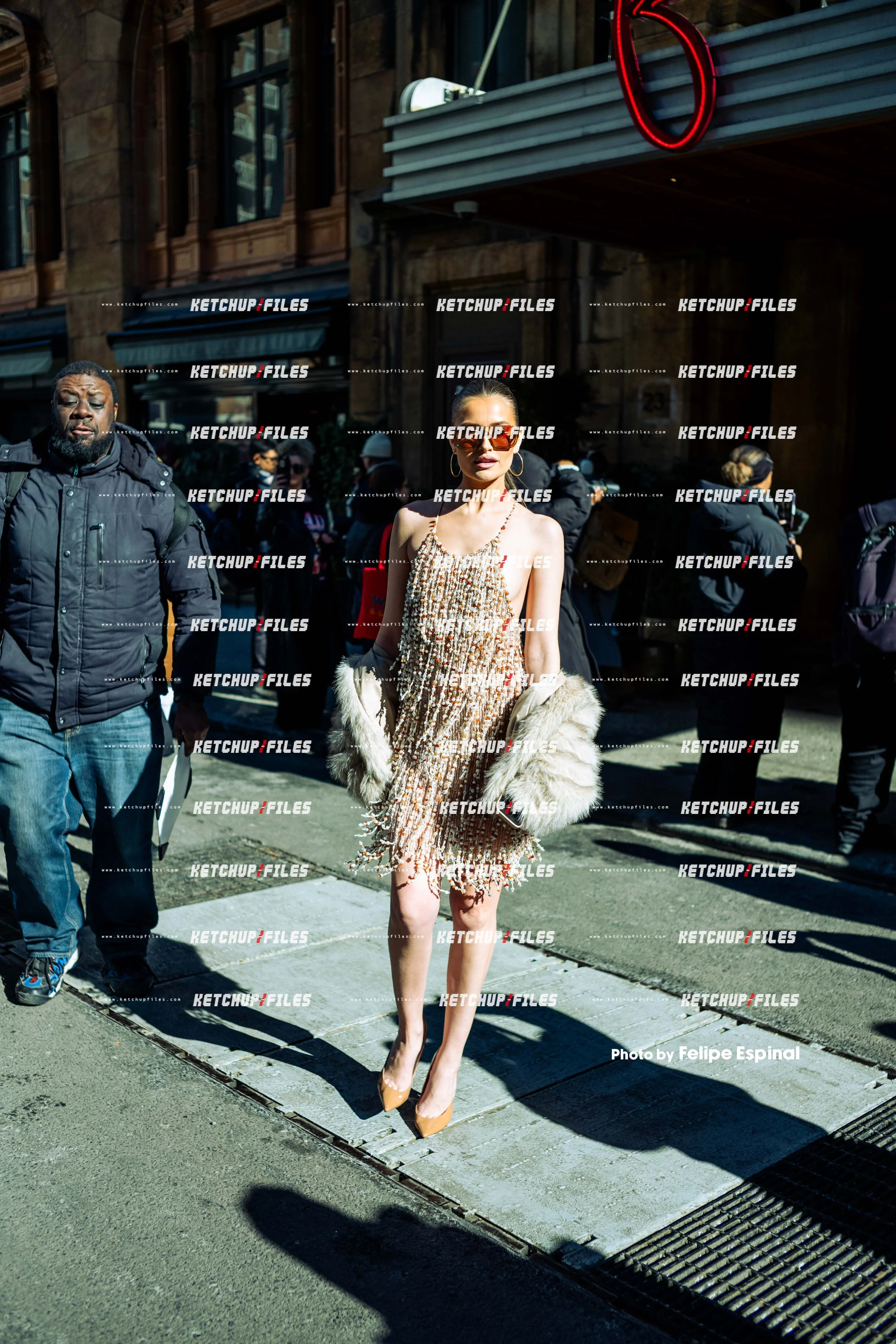 Street Style Photo of Lexi Wood at the PatBo FW26 New York Fashion Week Show