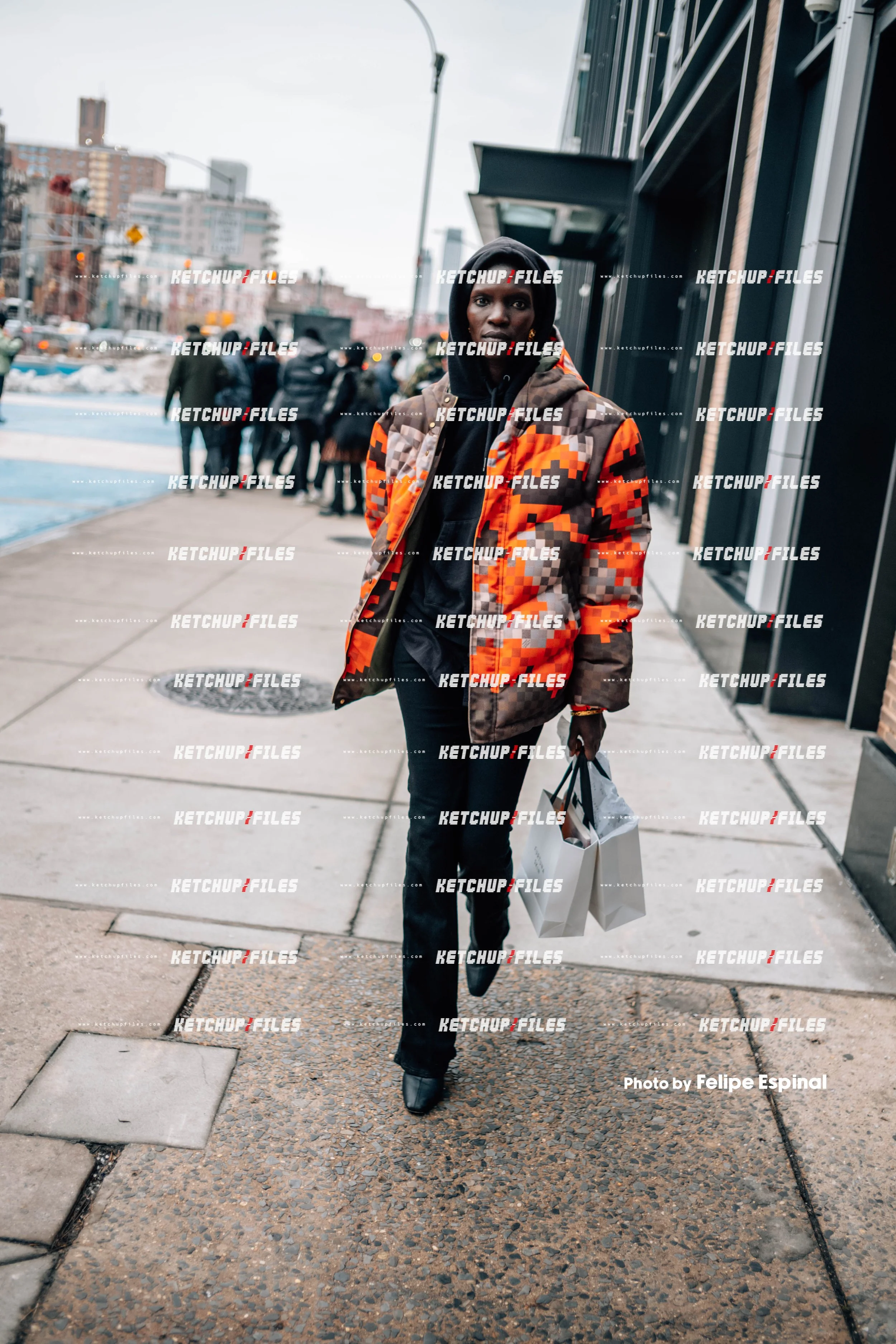 Street Style Photo of Achok at the Proenza Schouler FW26 New York Fashion Week Show