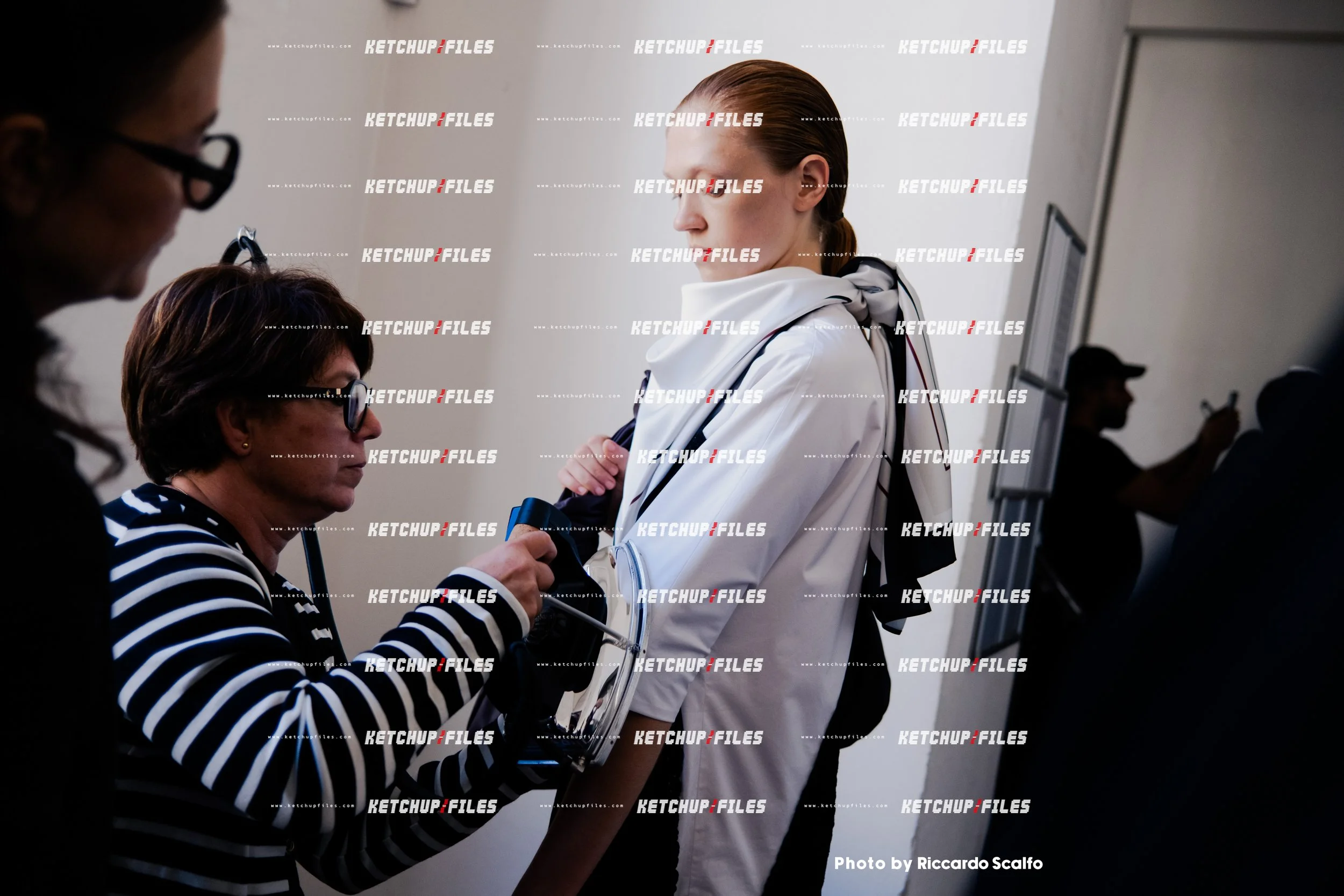 Backstage Photo at the Calcaterra SS26 Milan Fashion Week Show SS26