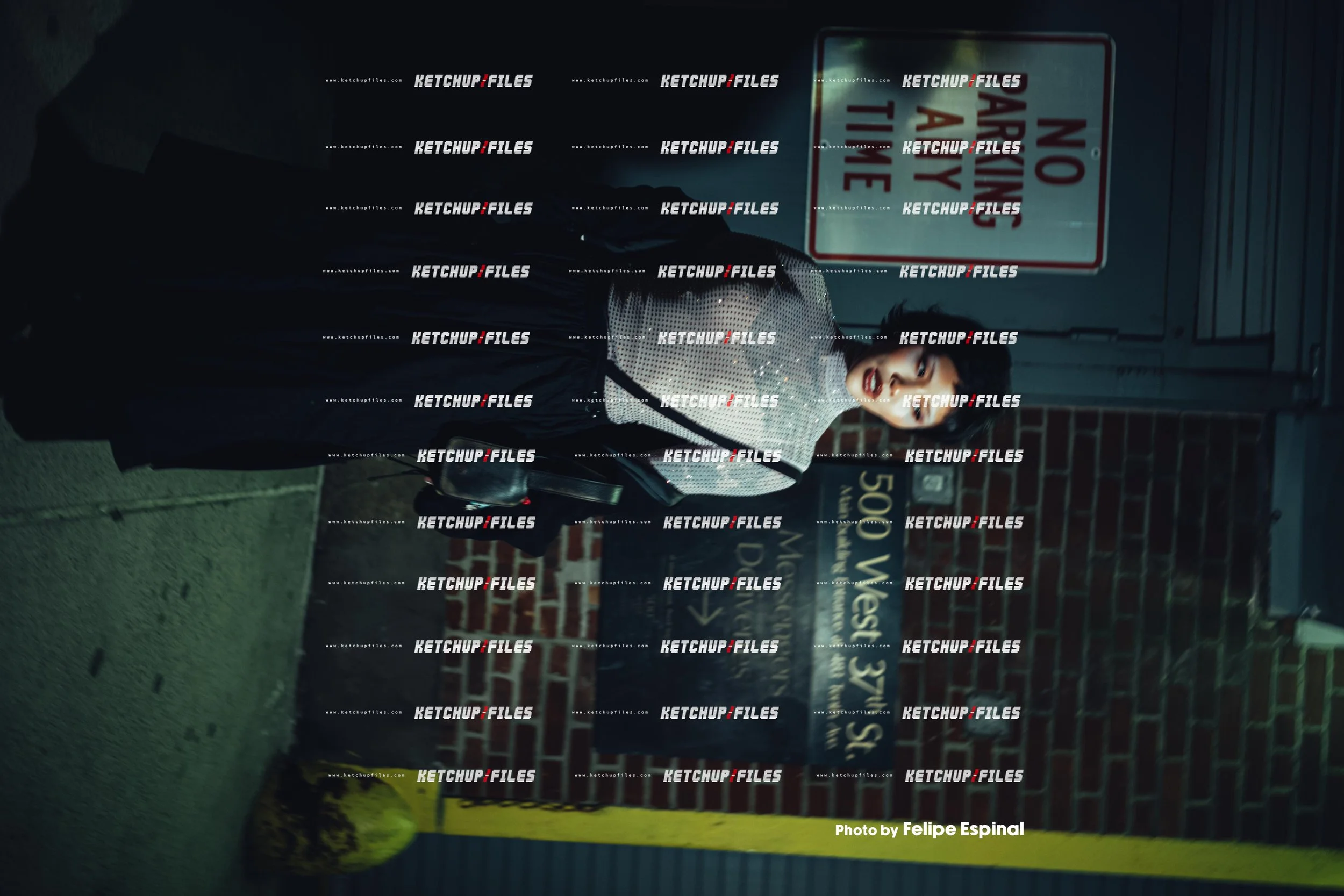 Street Style Photo of Mei Pang at the Area FW26 New York Fashion Week Show