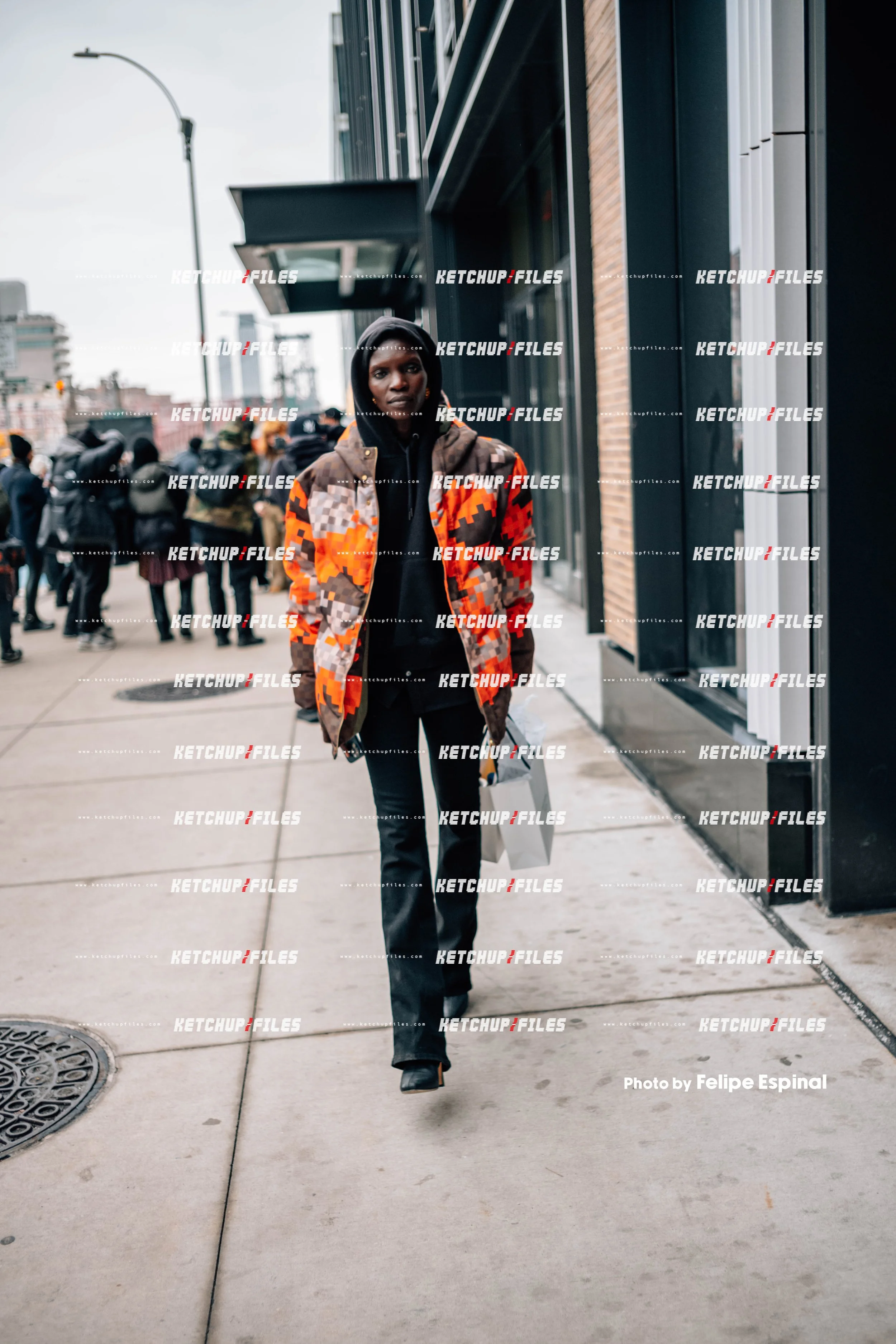 Street Style Photo of Achok at the Proenza Schouler FW26 New York Fashion Week Show