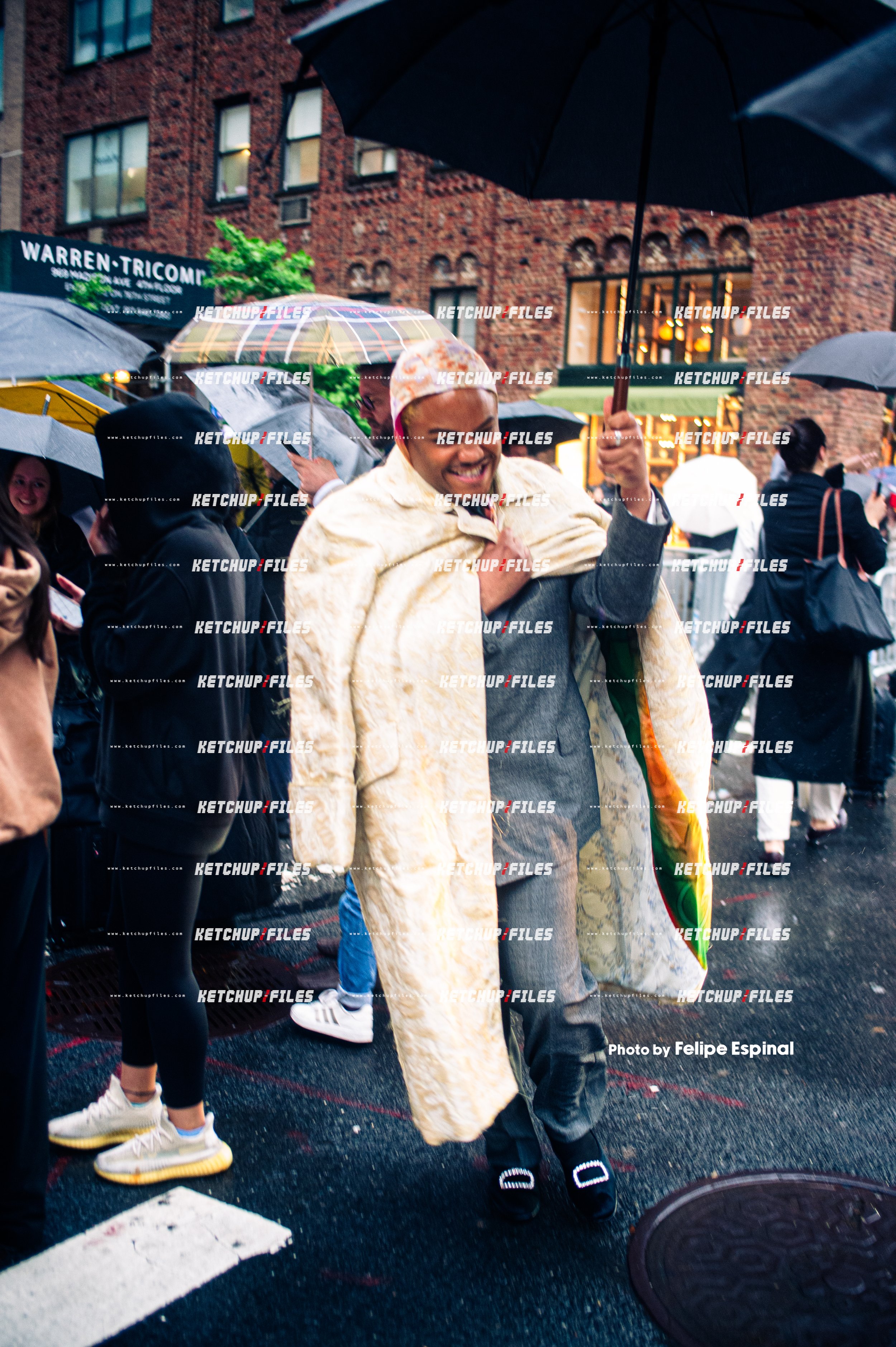 Street Style photo of Eric N. Mack outside of The Met Gala 2025 in New York City