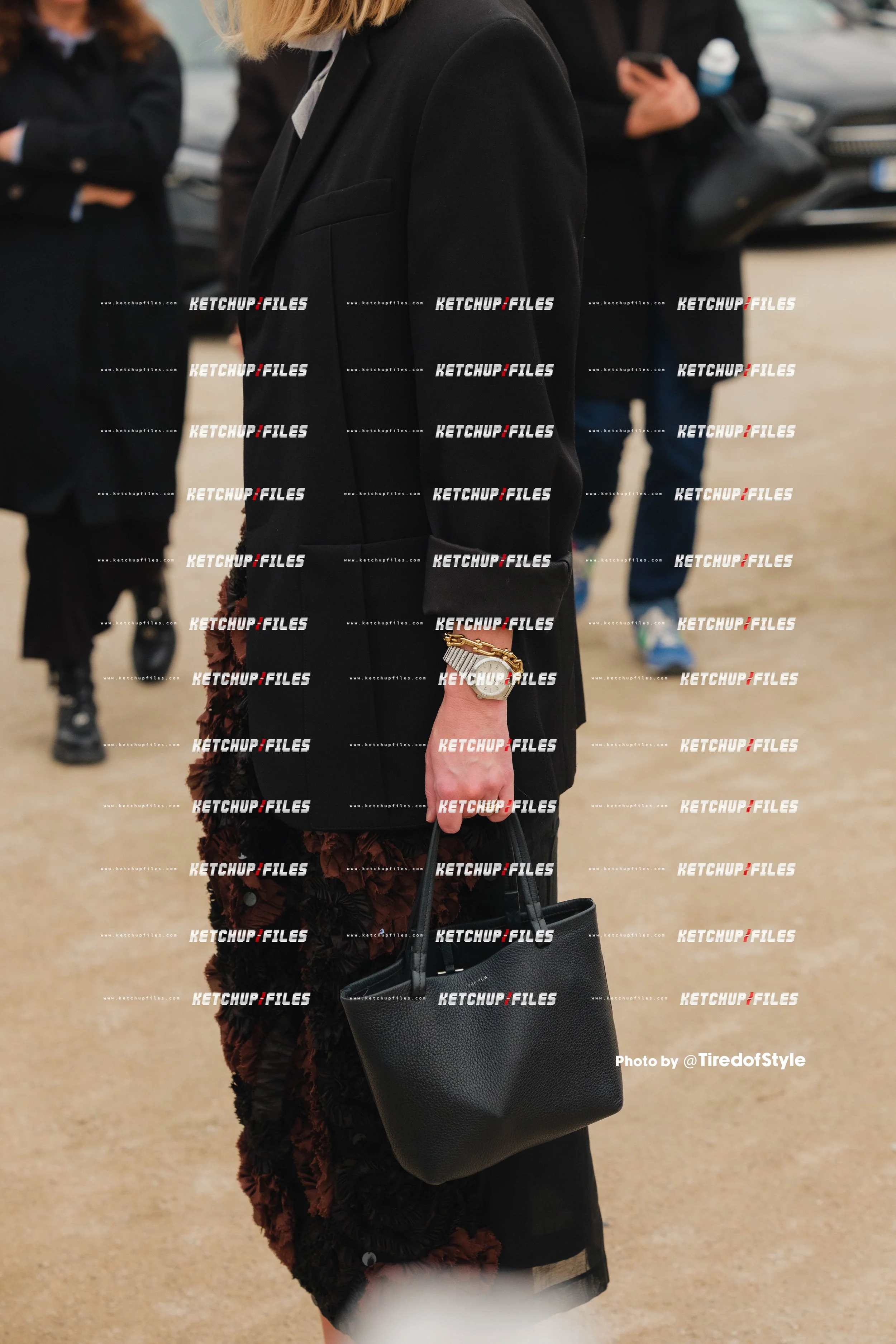 Street Style Editorial photo from  Loewe AW26 at Paris Fashion Week 2026