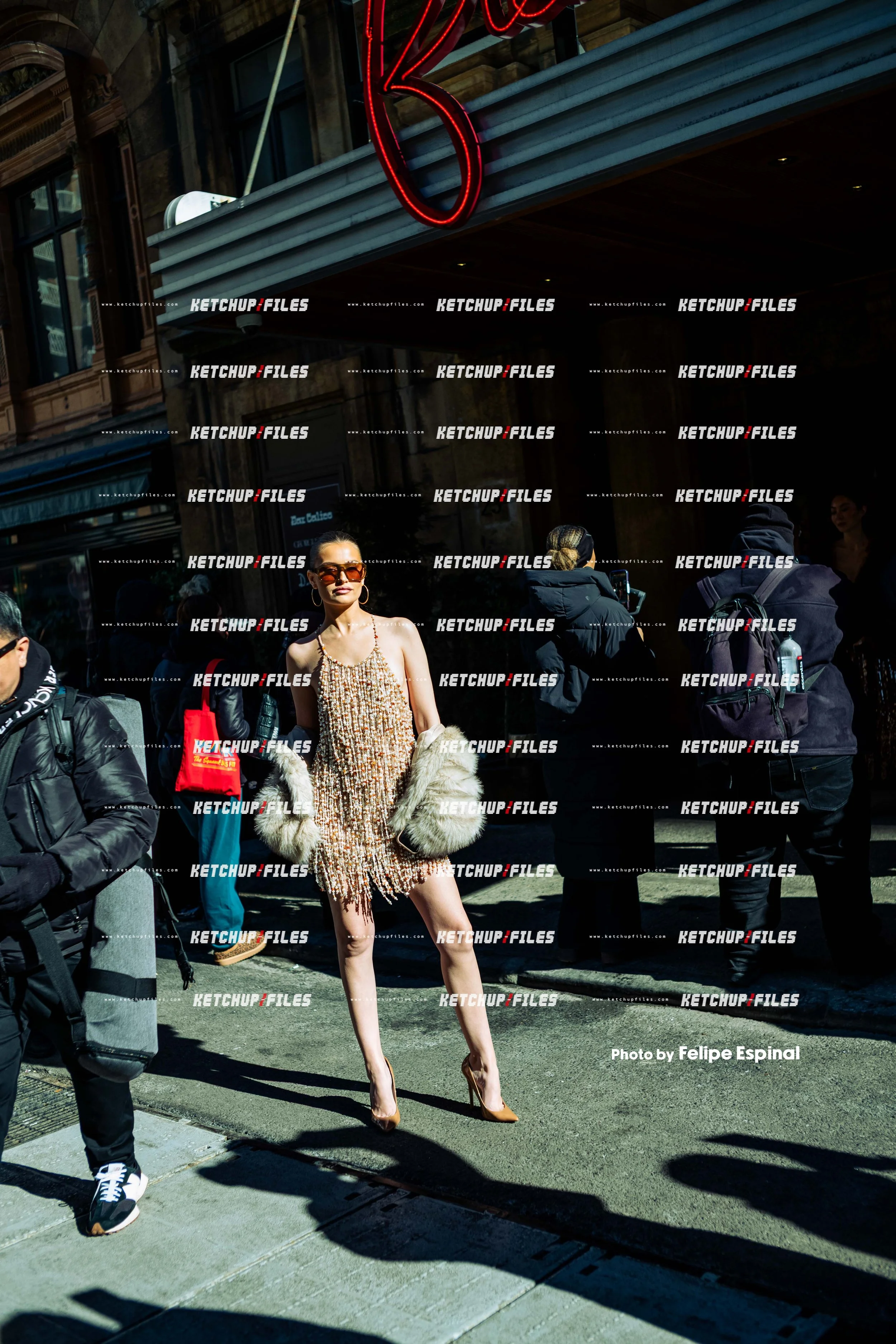 Street Style Photo of Lexi Wood at the PatBo FW26 New York Fashion Week Show