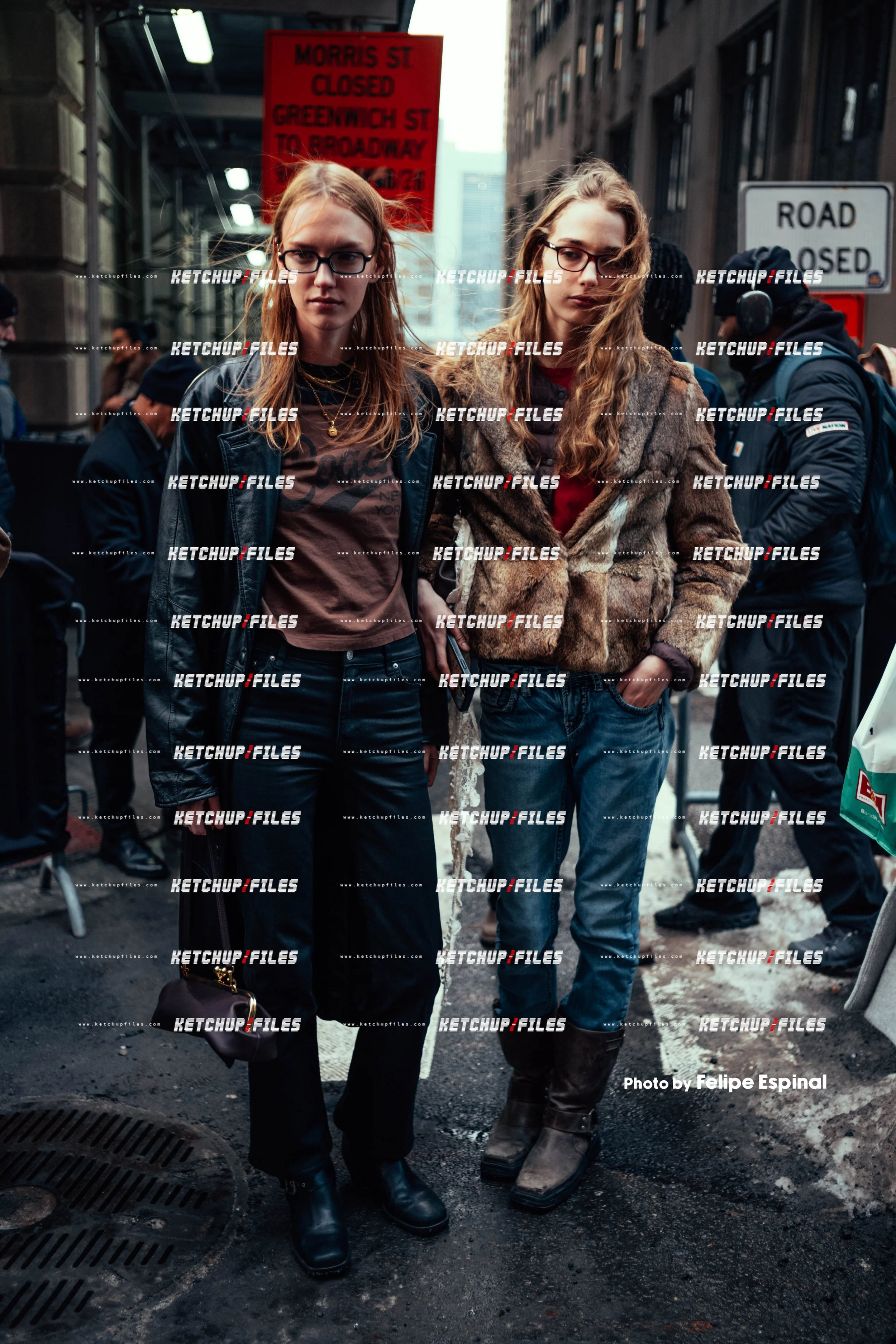 Street Style Photo of Guests at the Coach FW26 New York Fashion Week Show