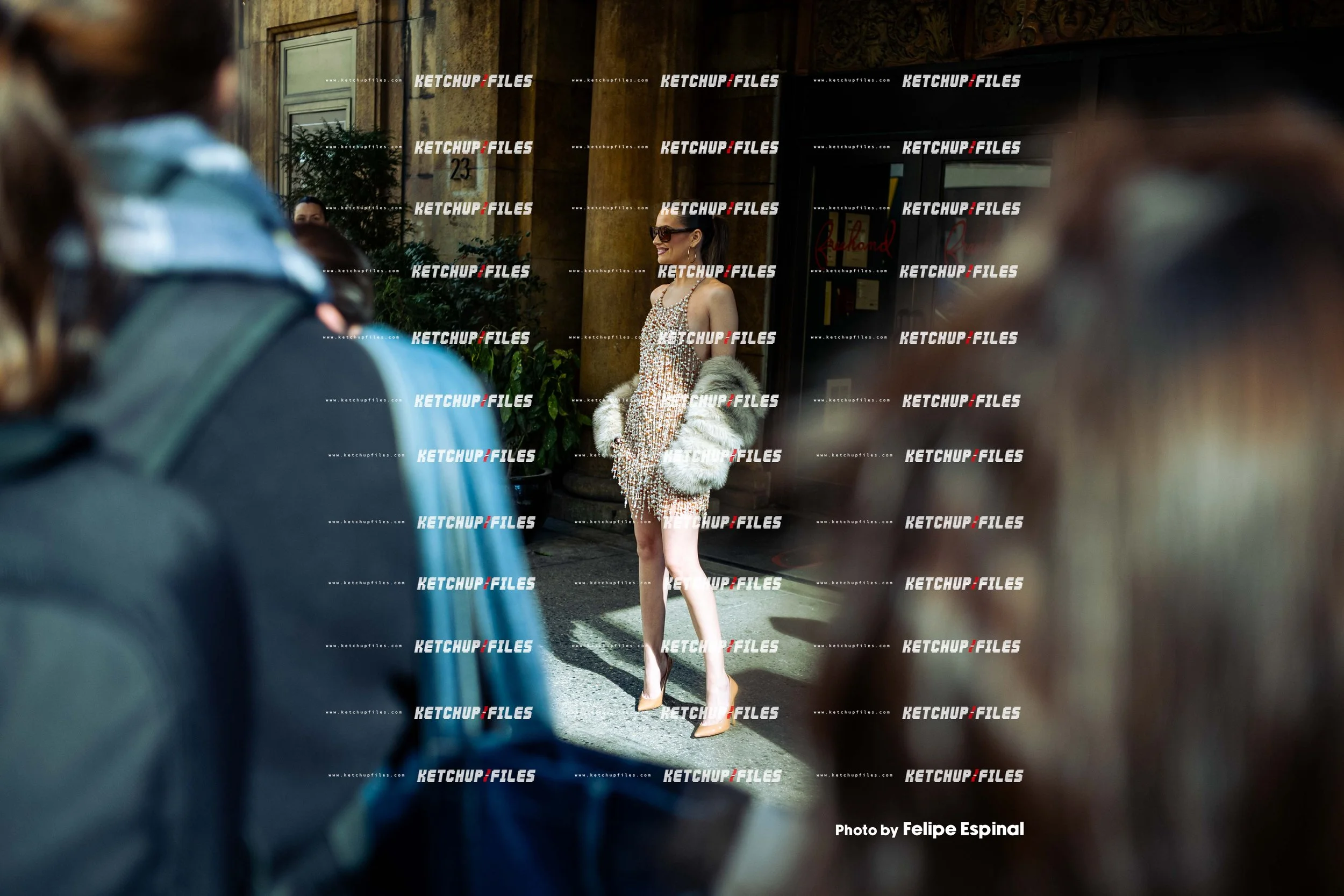 Street Style Photo of Lexi Wood at the PatBo FW26 New York Fashion Week Show