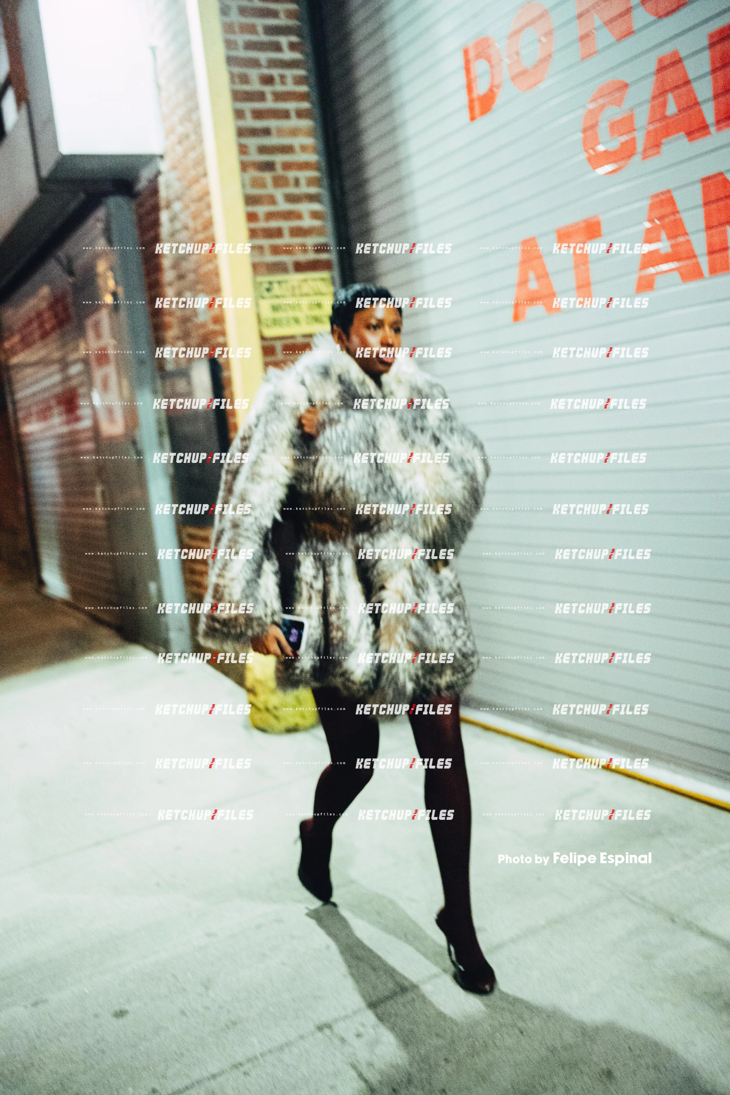 Street Style Photo of Guest at the Area FW26 New York Fashion Week Show