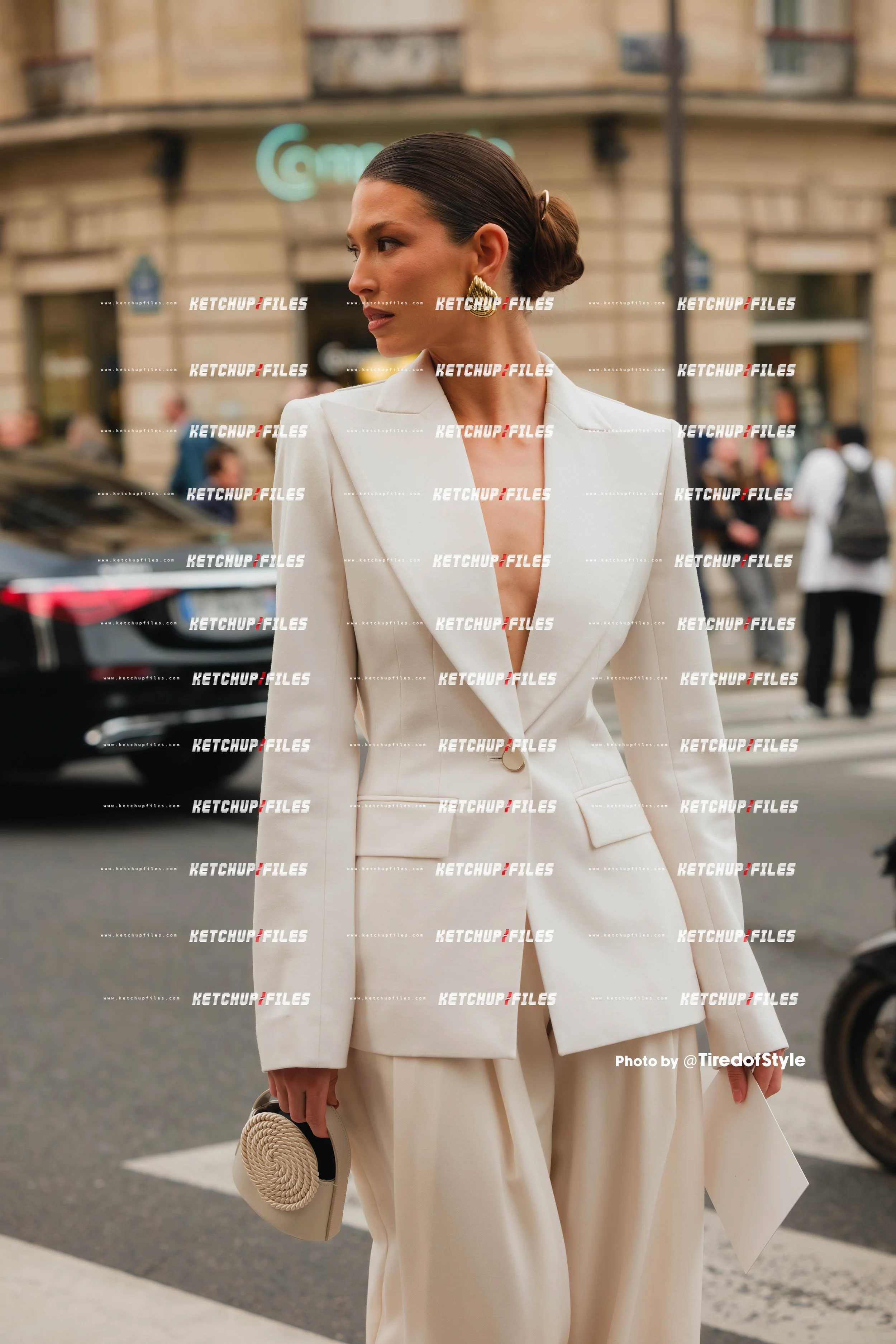 Street Style Editorial photo from Nina Ricci AW26 at Paris Fashion Week 2026