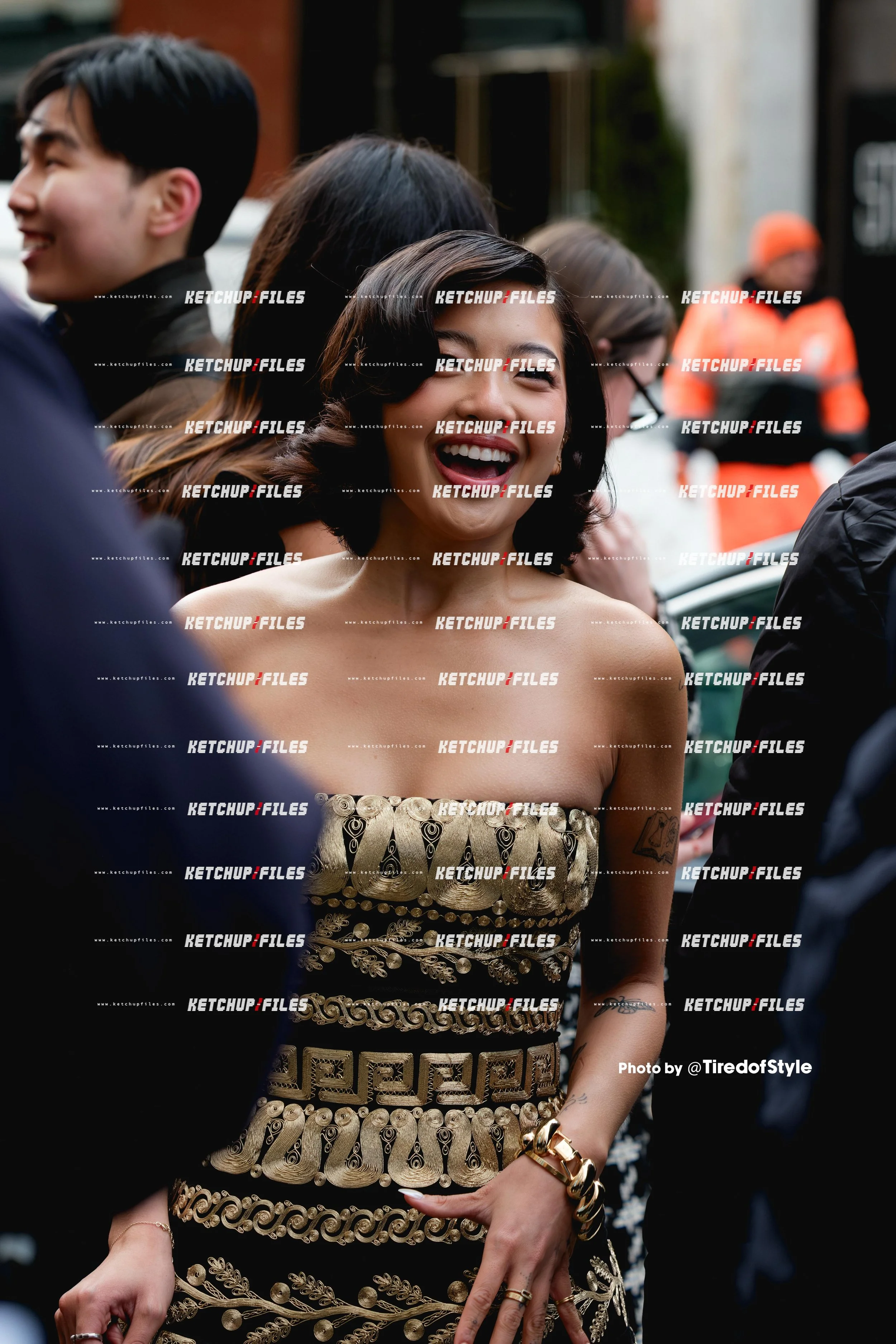 Street Style Photo of Guest at the Carolina Herrera  FW26 New York Fashion Week Show