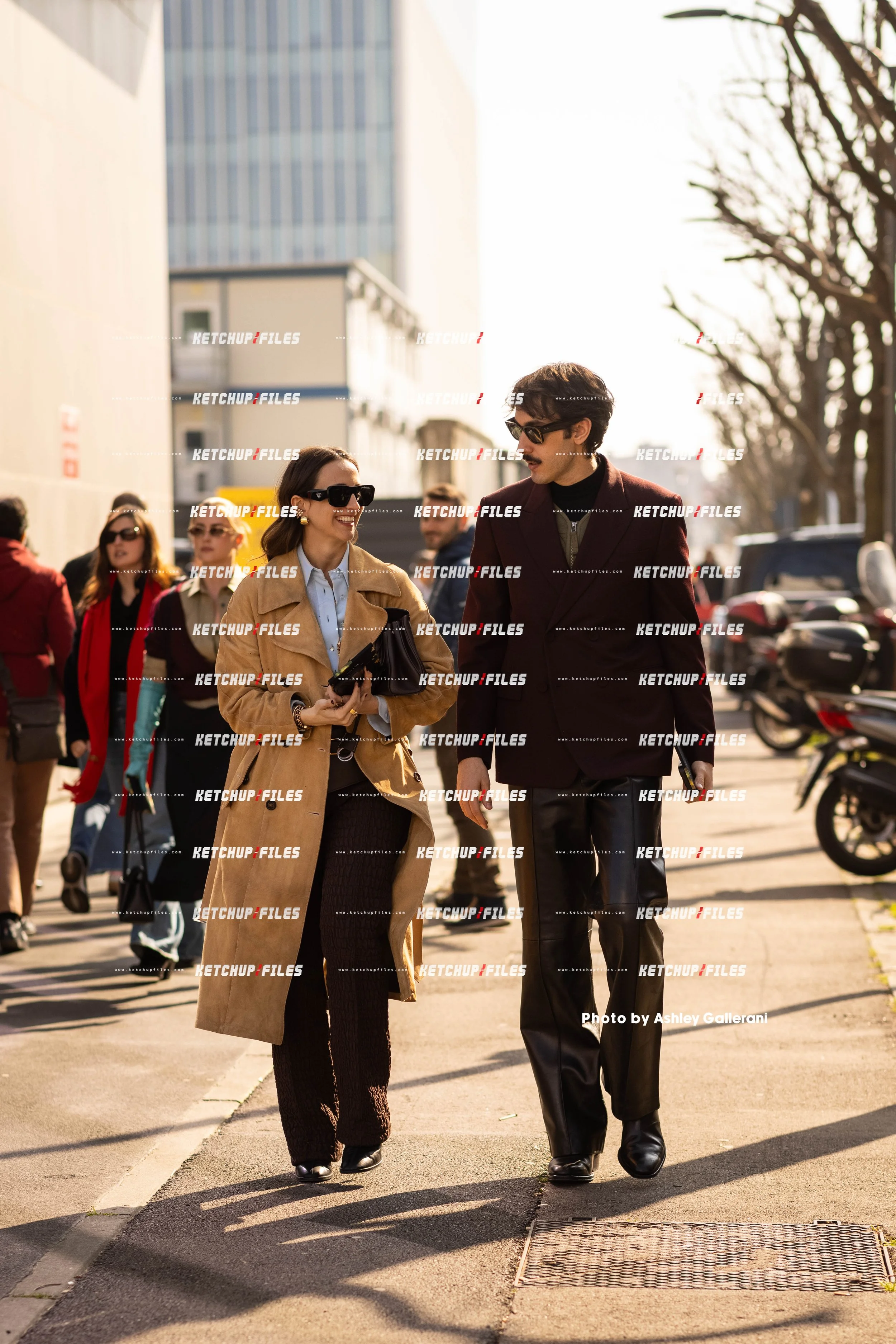Street Style Photo of Guests at the Prada FW26 Milan Fashion Week Show
