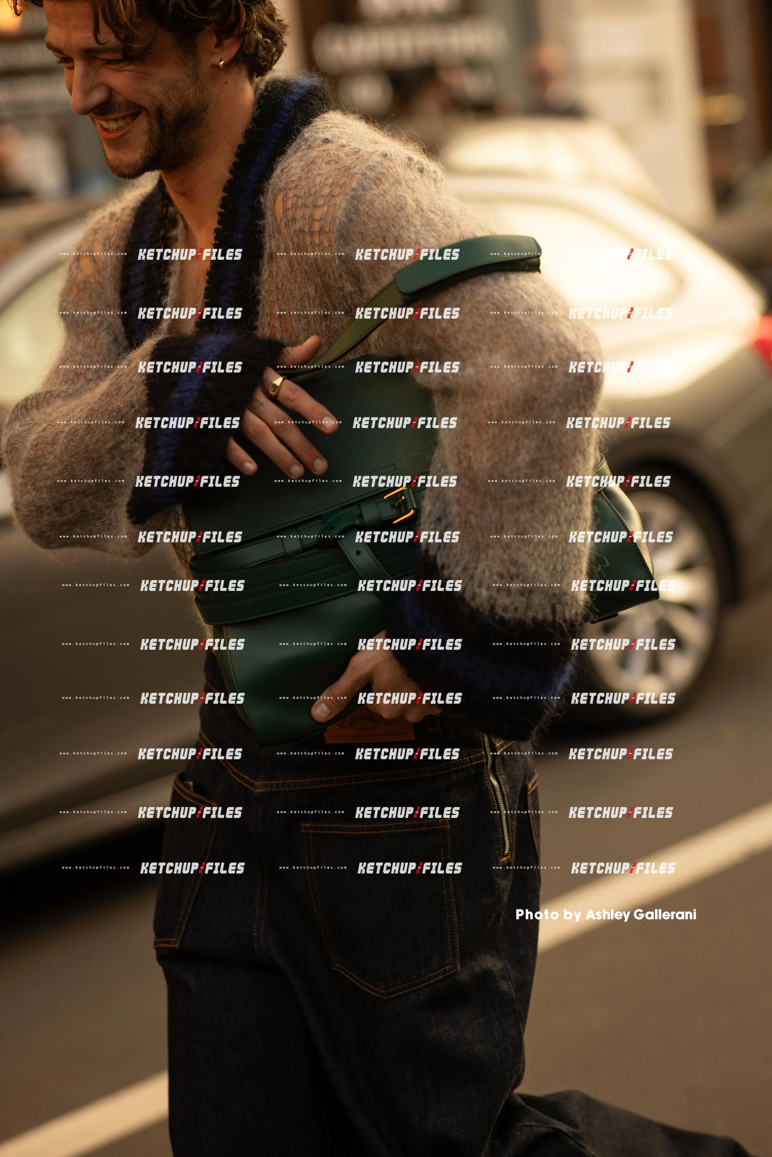 Street Style Photo of Guest at the FW26 Moschino Milan Fashion Week Show