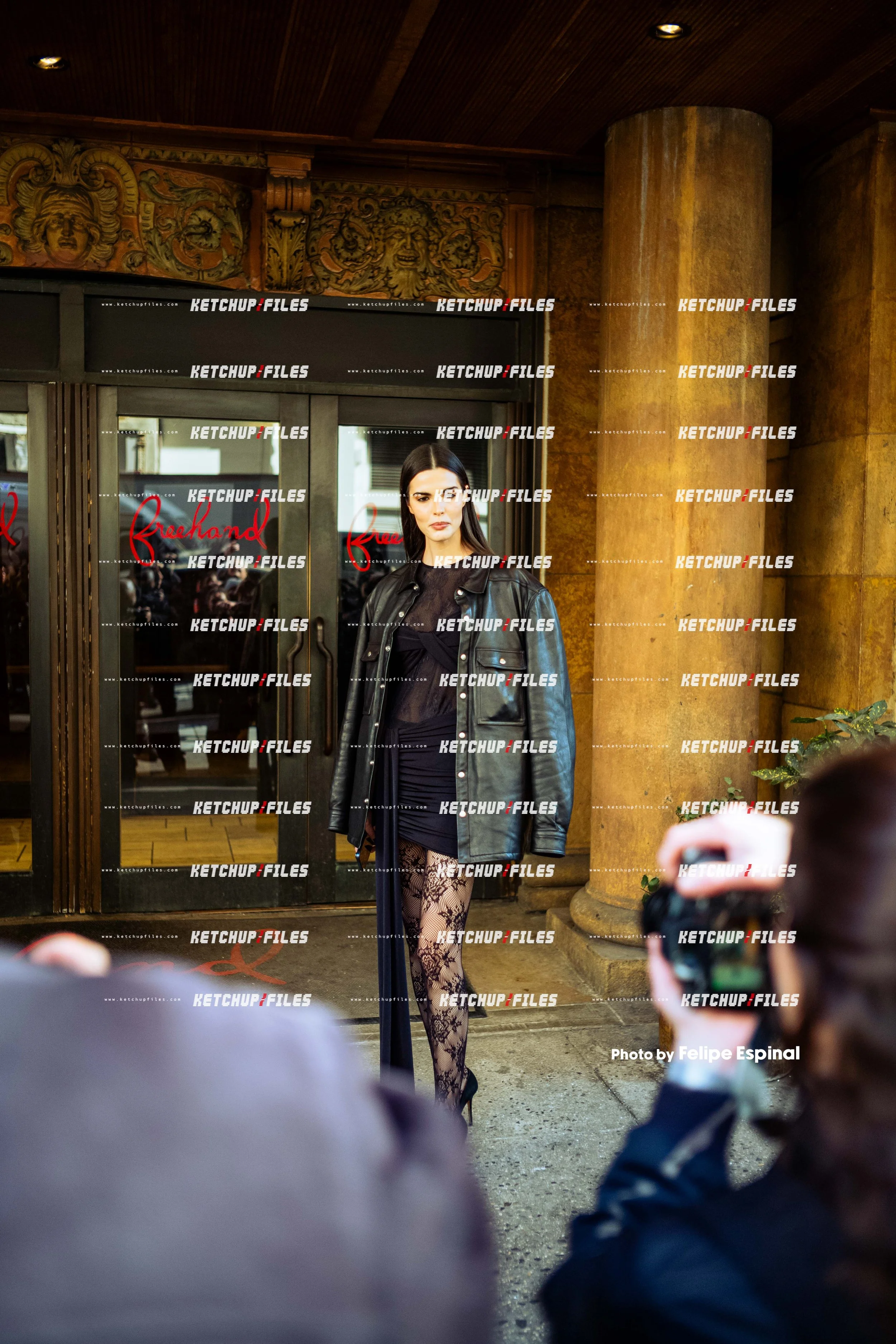 Street Style Photo of Carol Mendes at the PatBo FW26 New York Fashion Week Show