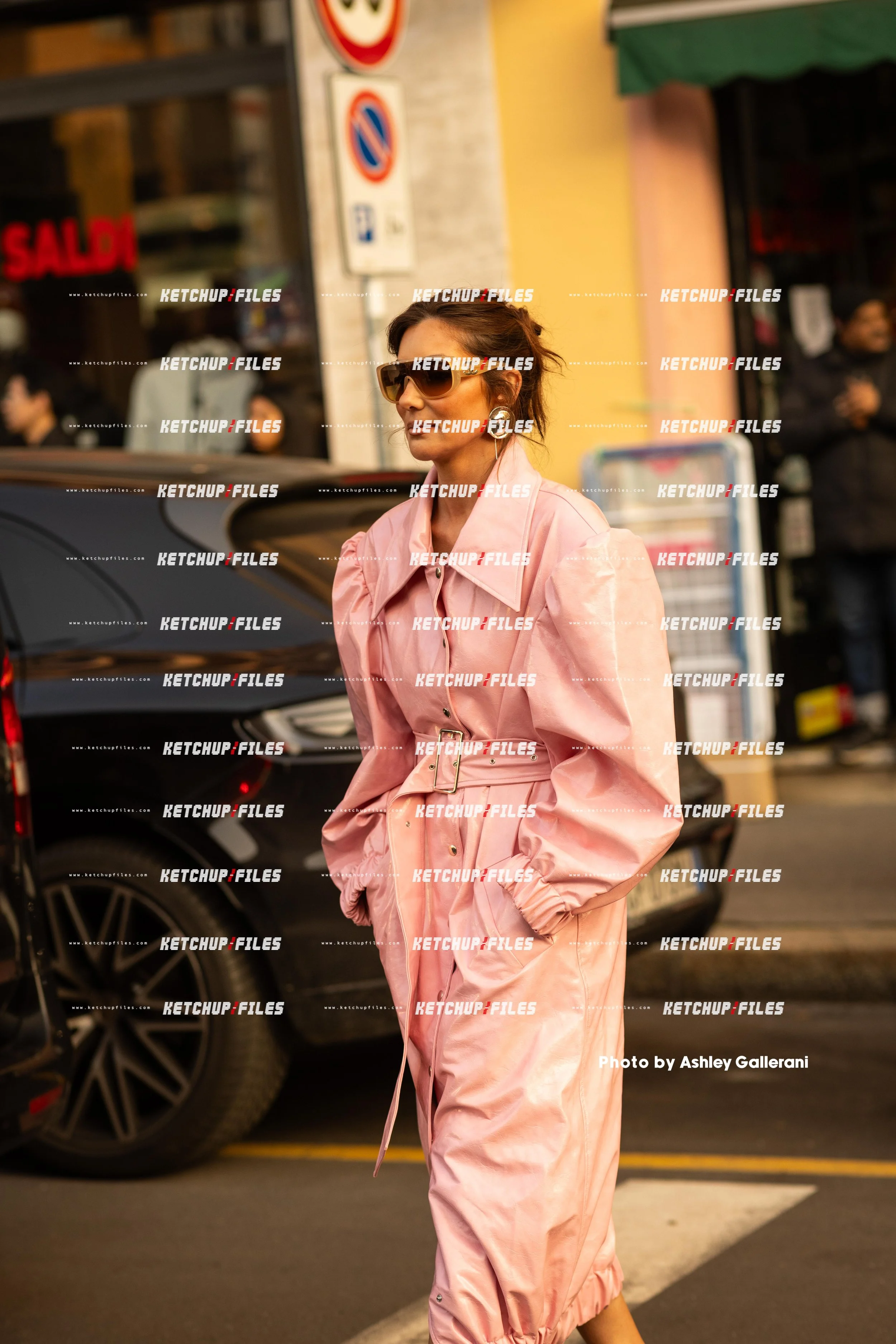 Street Style Photo of Guest at the FW26 Moschino Milan Fashion Week Show