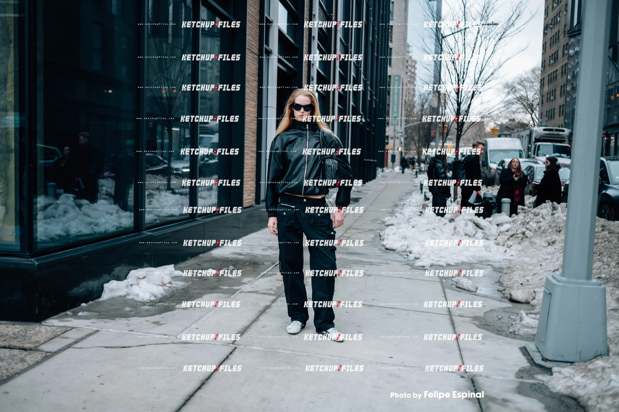 Street Style Photo of Abby Champion at the Proenza Schouler FW26 New York Fashion Week Show