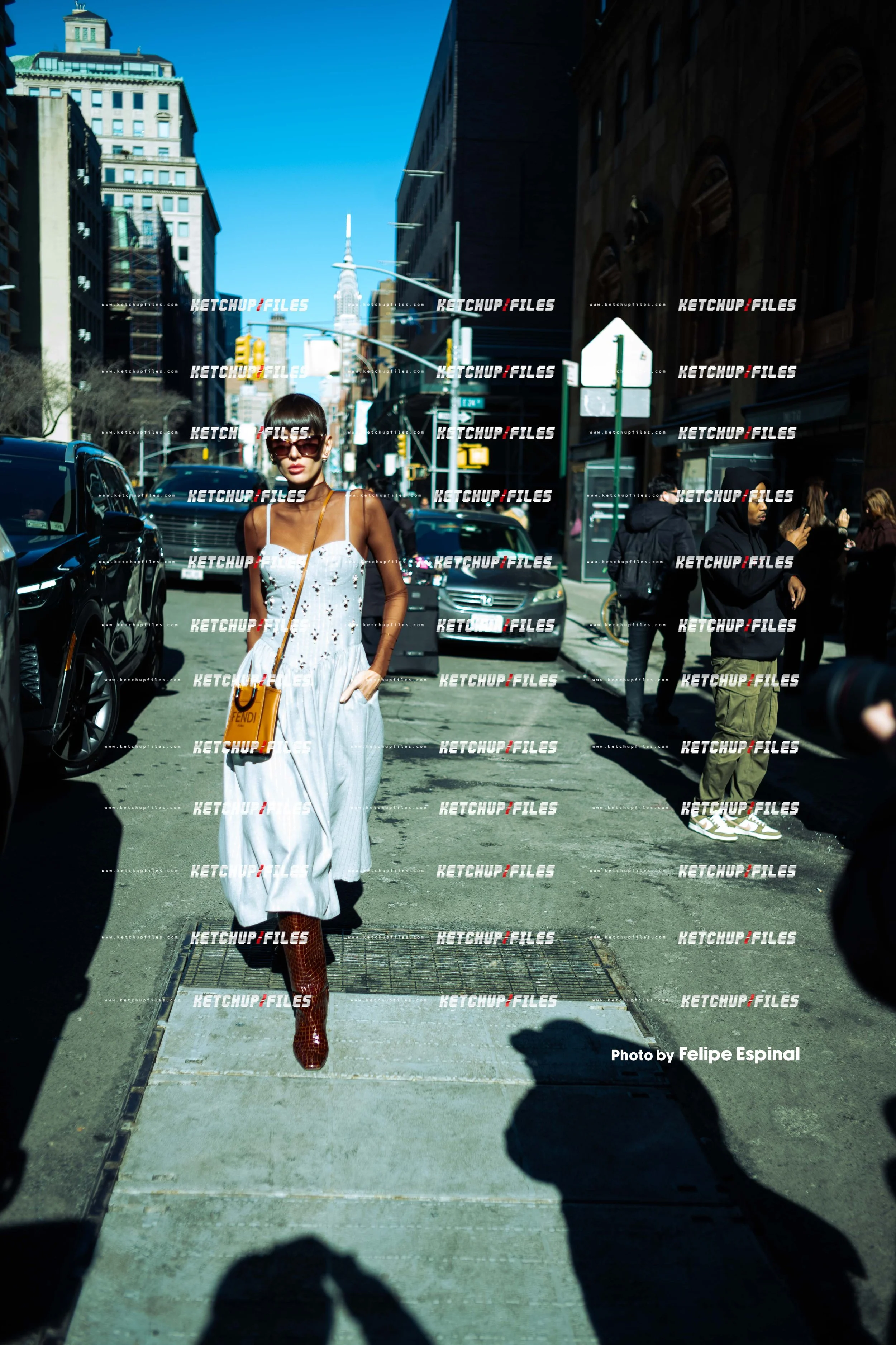 Street Style Photo of Guest at the PatBo FW26 New York Fashion Week Show