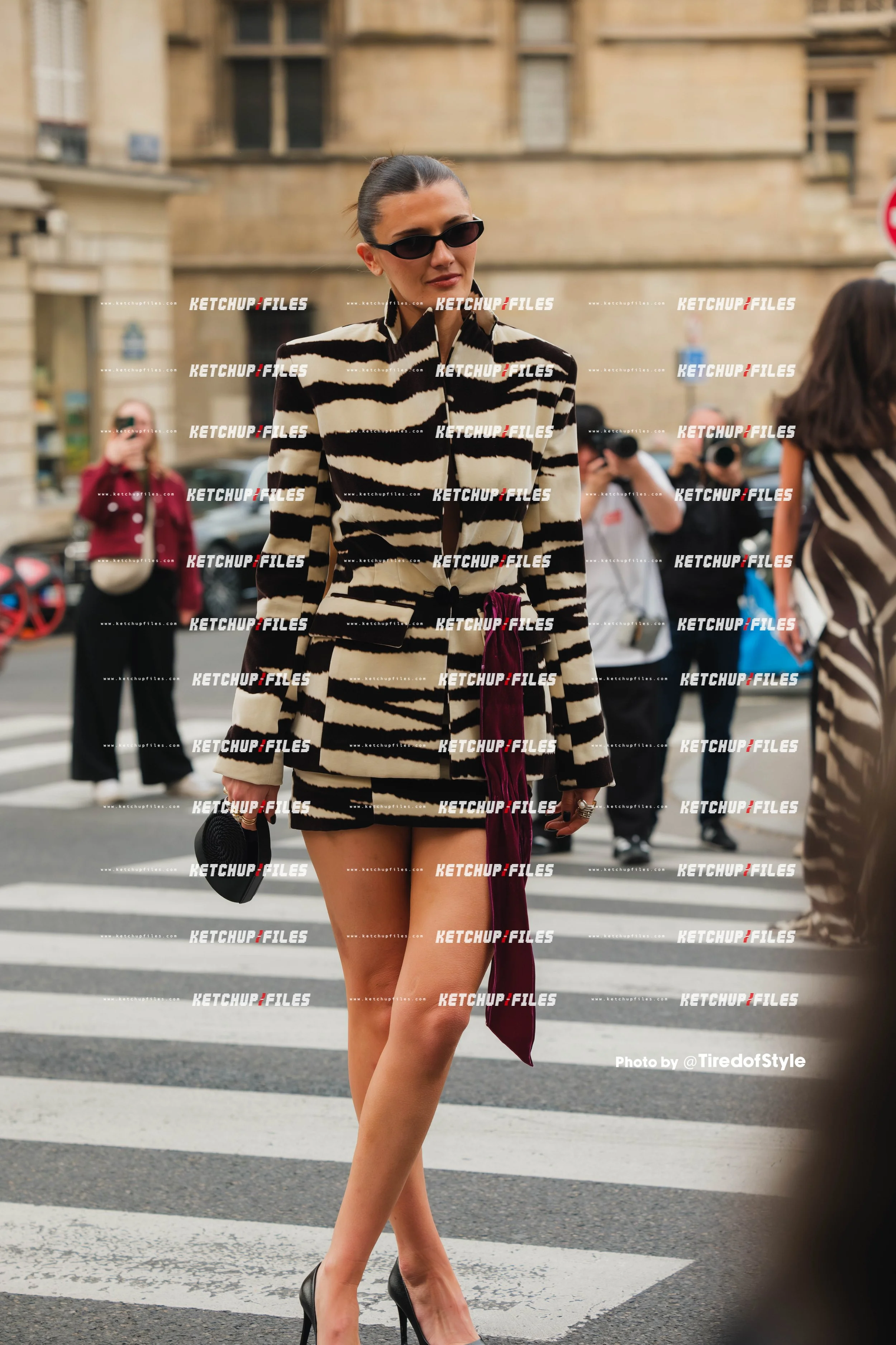 Street Style Editorial photo from Nina Ricci AW26 at Paris Fashion Week 2026