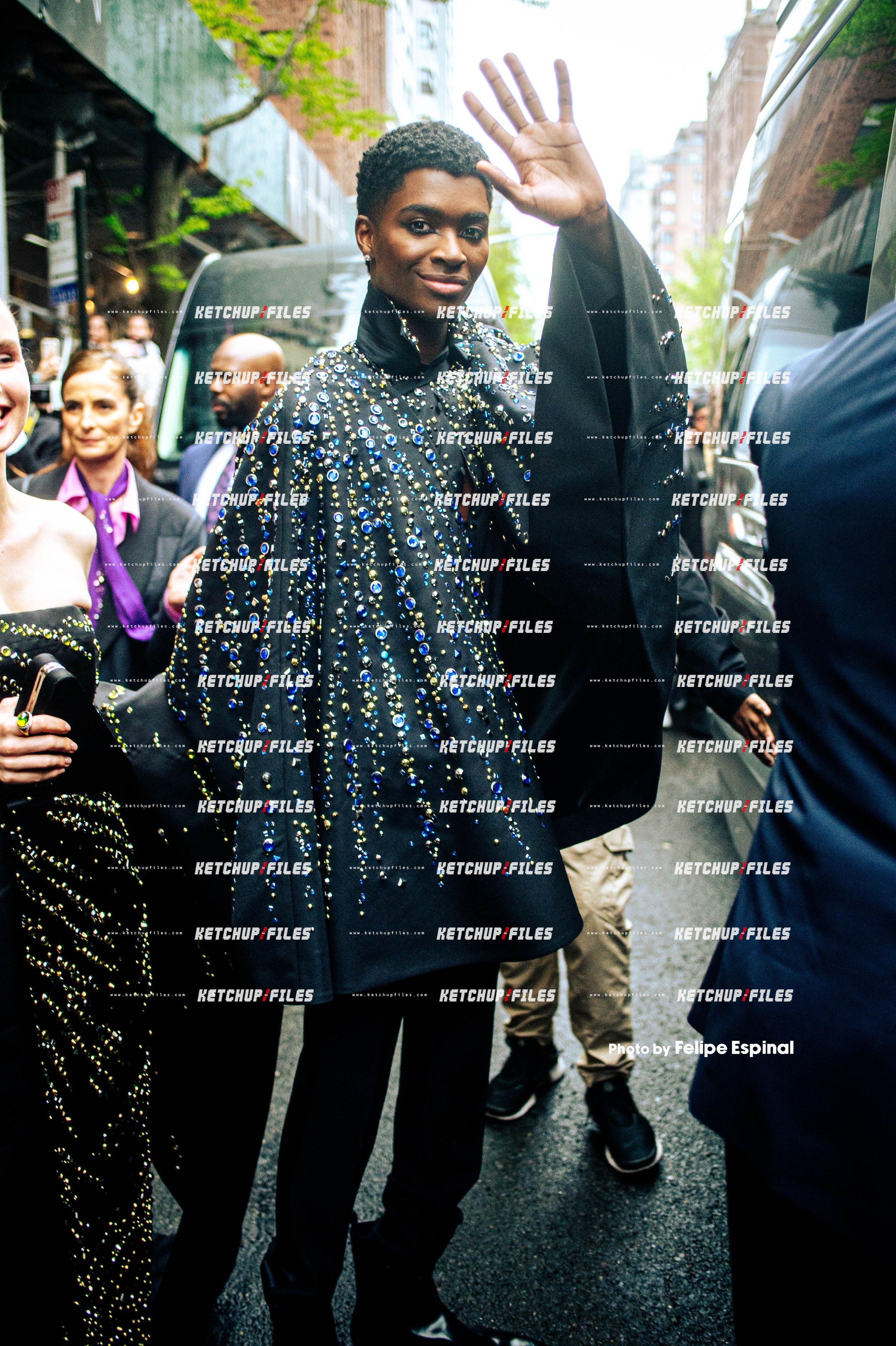 Street Style Photo of Alton Mason Arriving to the Met Gala 2022 New York City Street Style