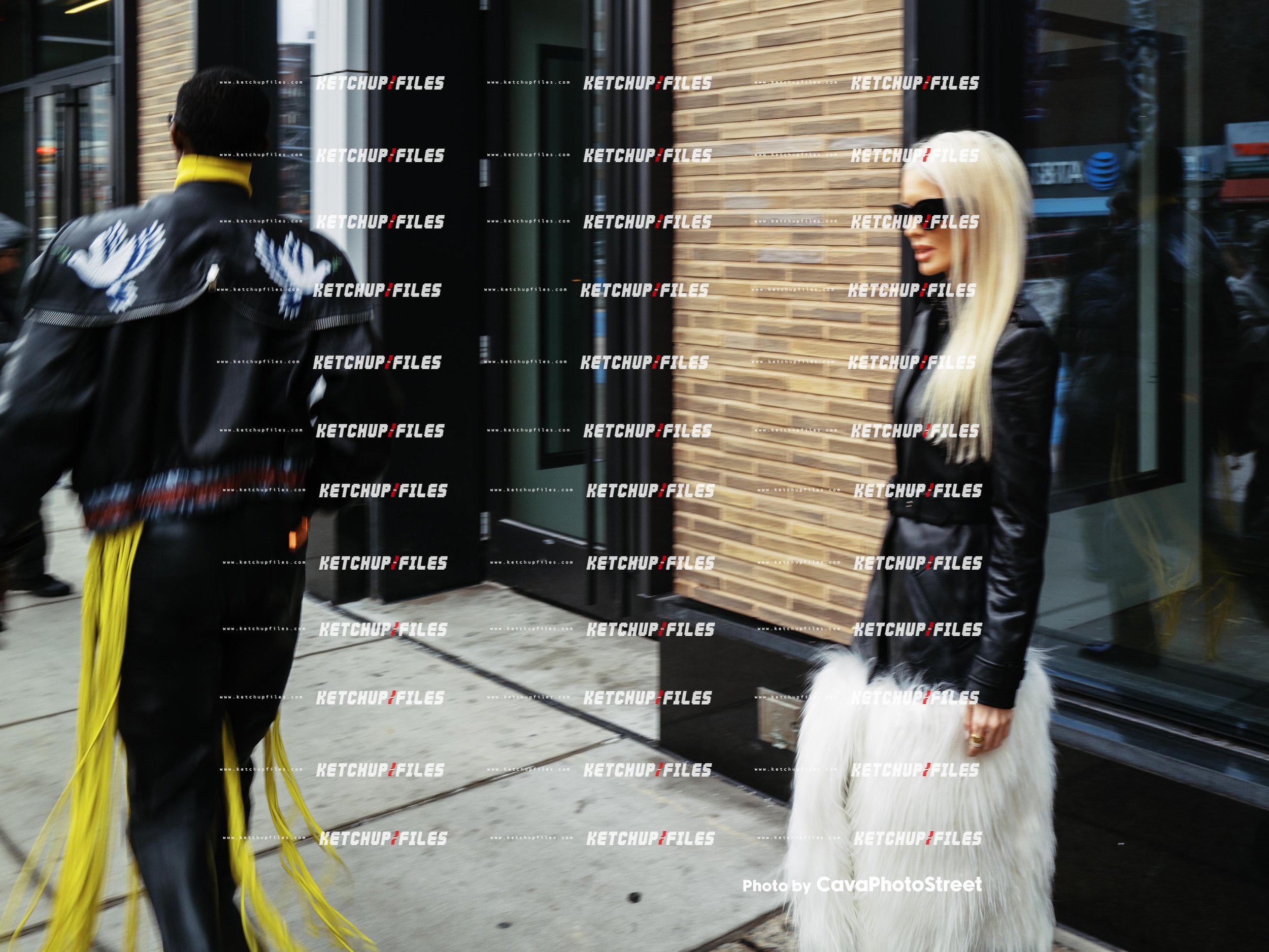 Street Style Photo of Kate Davidson and Alioune Badara Fall at the Proenza Schouler FW26 New York Fashion Week Show