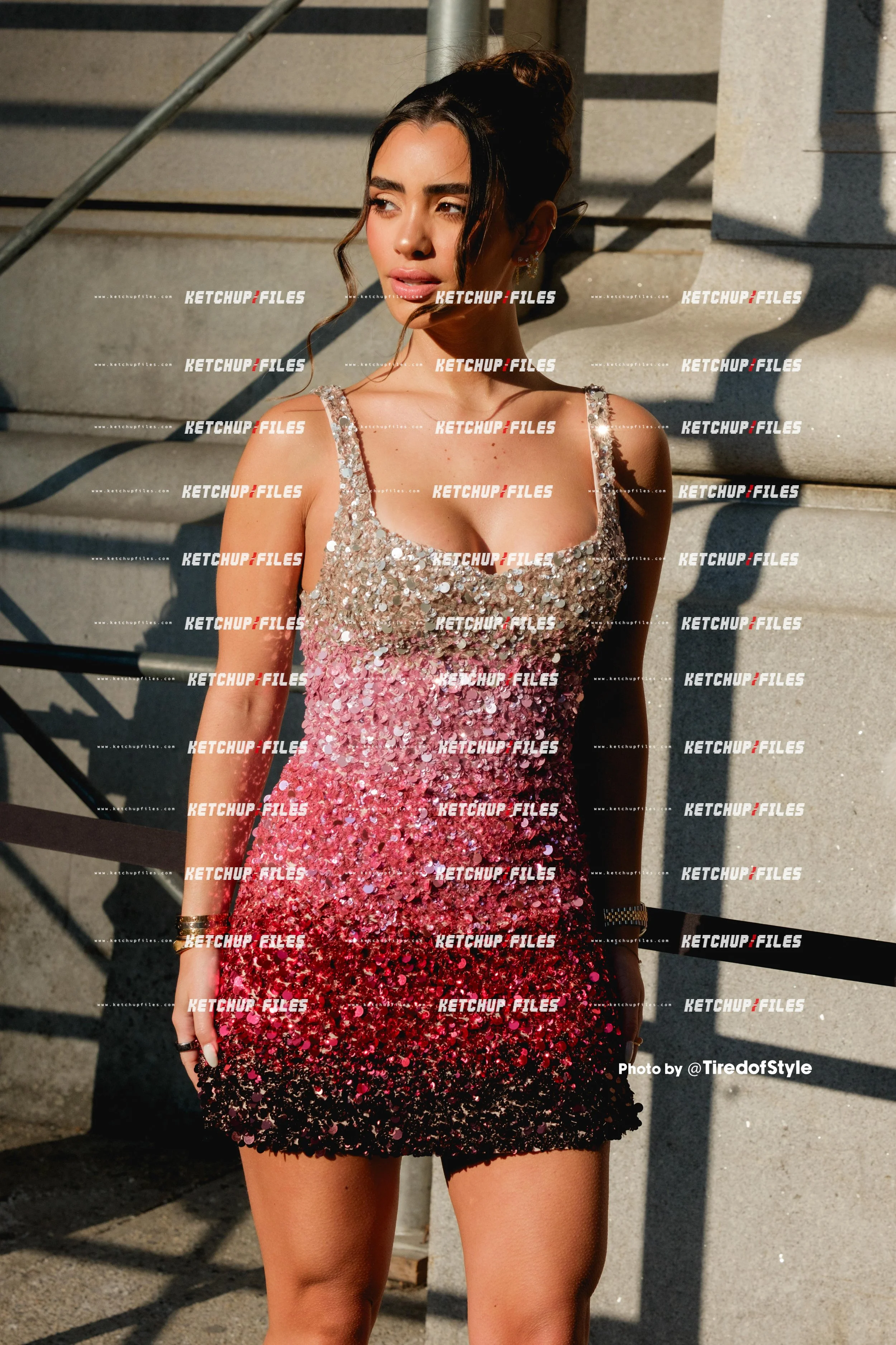 Street Style Photo of Guest at the Alice + Olivia FW26 New York Fashion Week Show