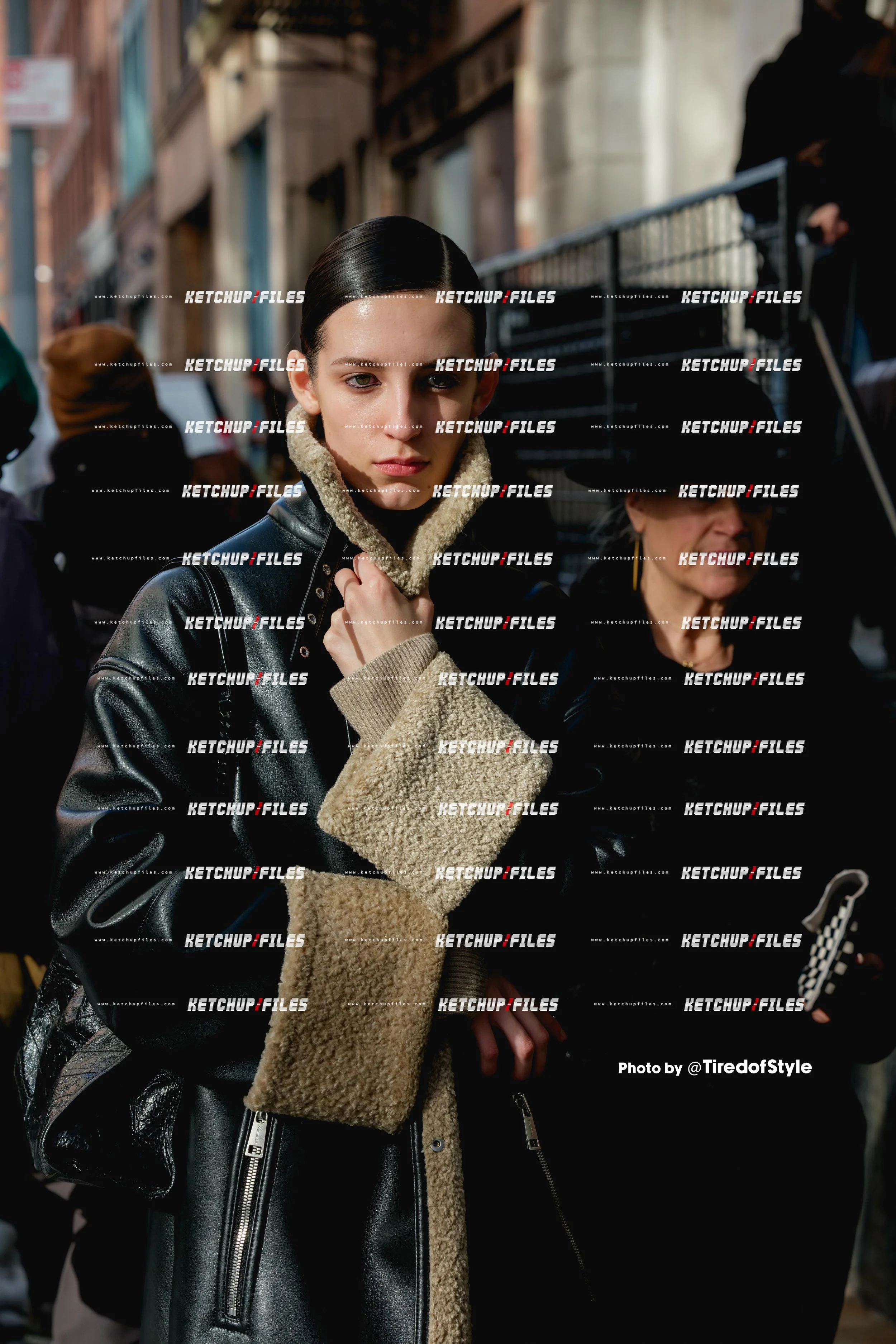 Street Style Photo of Valery Sergeeva at the Ashlyn FW26 New York Fashion Week Show