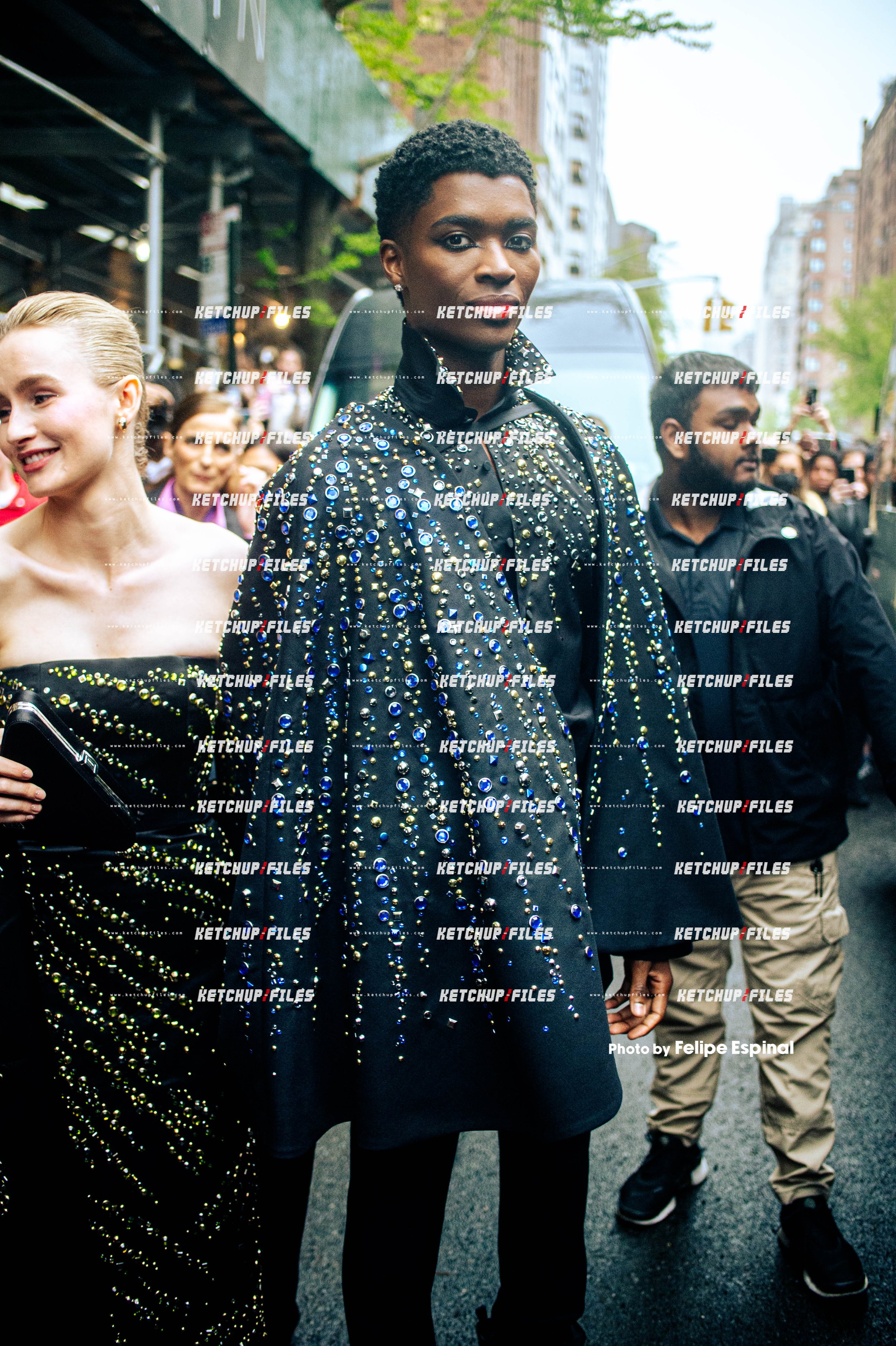 Street Style Photo of Alton Mason Arriving to the Met Gala 2022 New York City Street Style