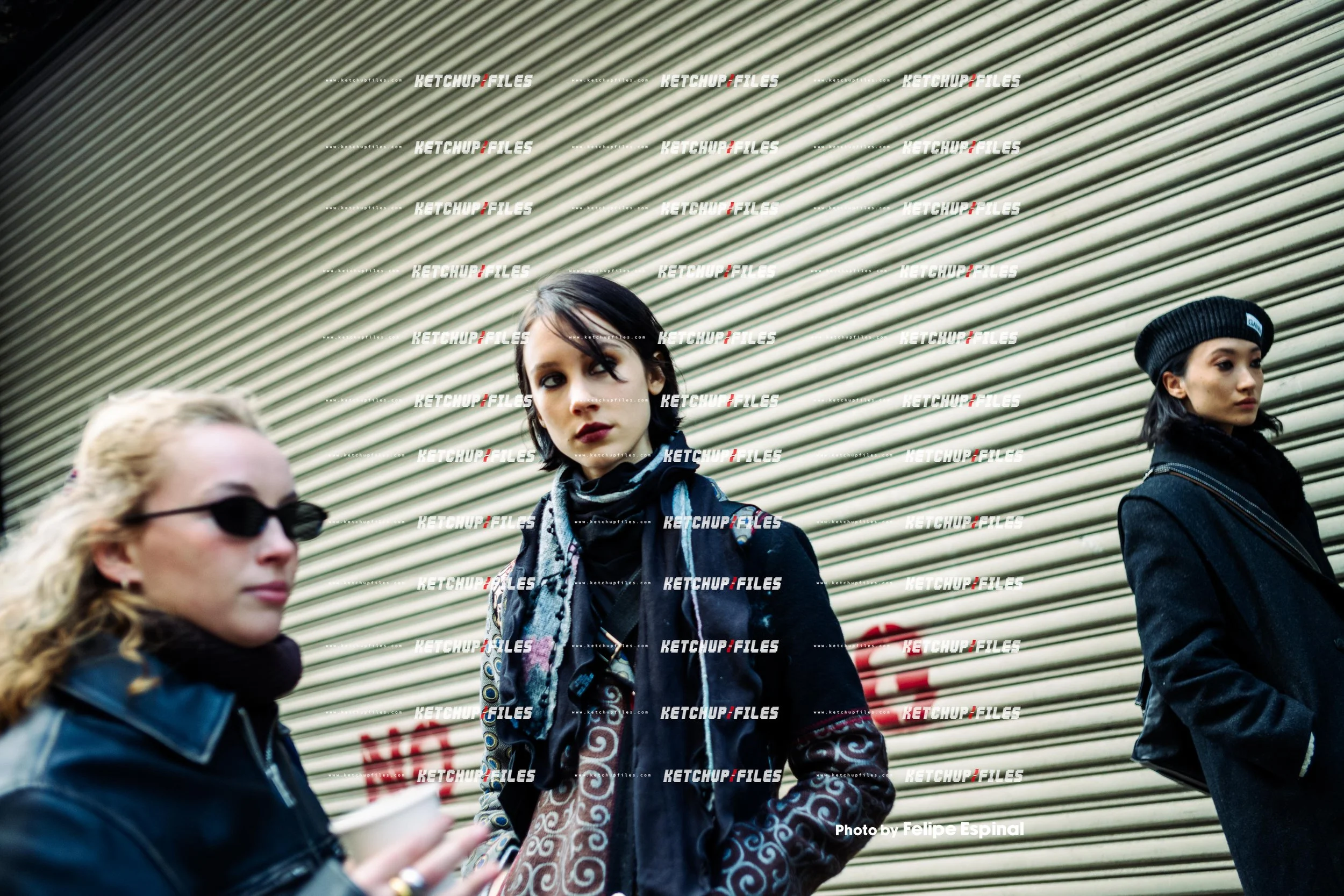 Street Style Photo of Mila Moriarty at the Zankov FW26 New York Fashion Week Show