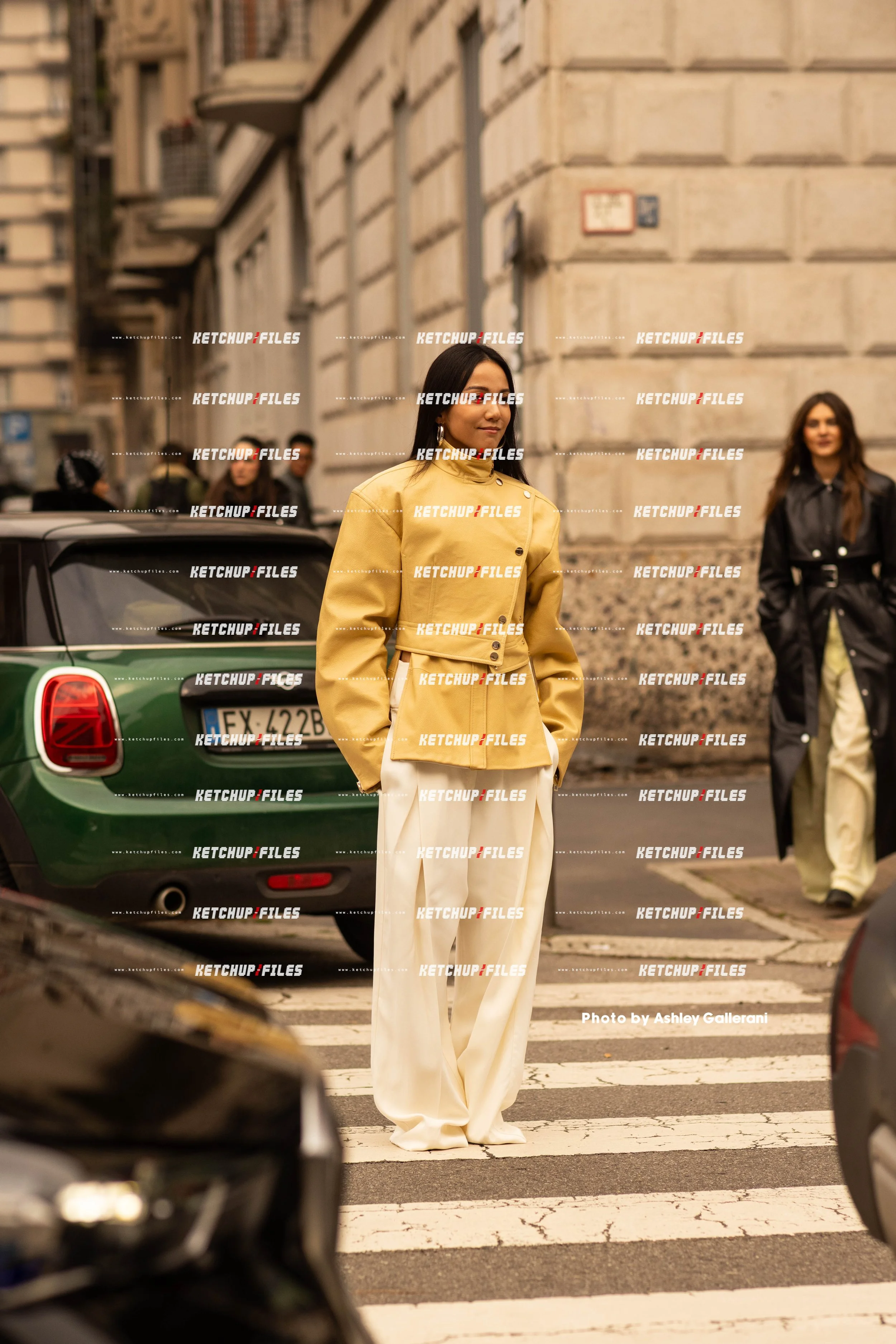 Street Style Photo of Guest at the Sportmax FW26 Milan Fashion Week Show