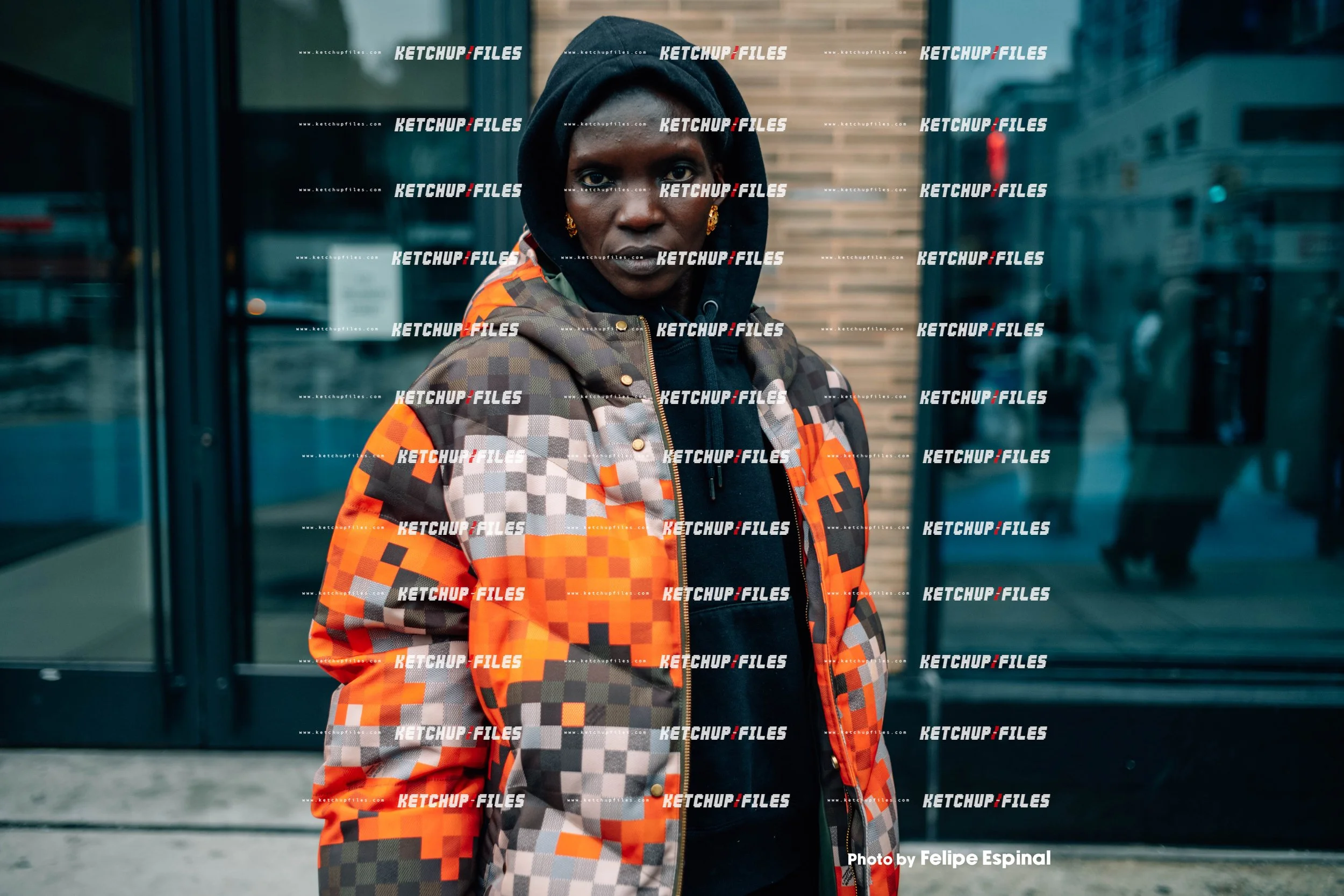 Street Style Photo of Achok at the Proenza Schouler FW26 New York Fashion Week Show