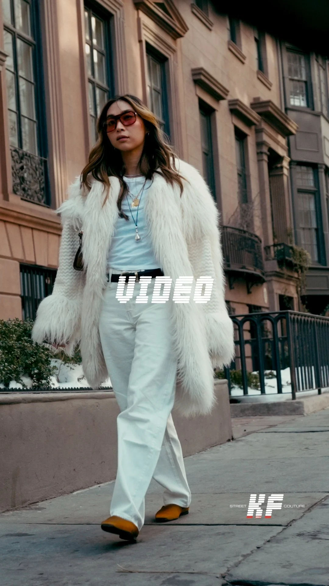 Street Style Video of Dale Arden Chong at the Anna Sui FW26 New York Fashion Week Show